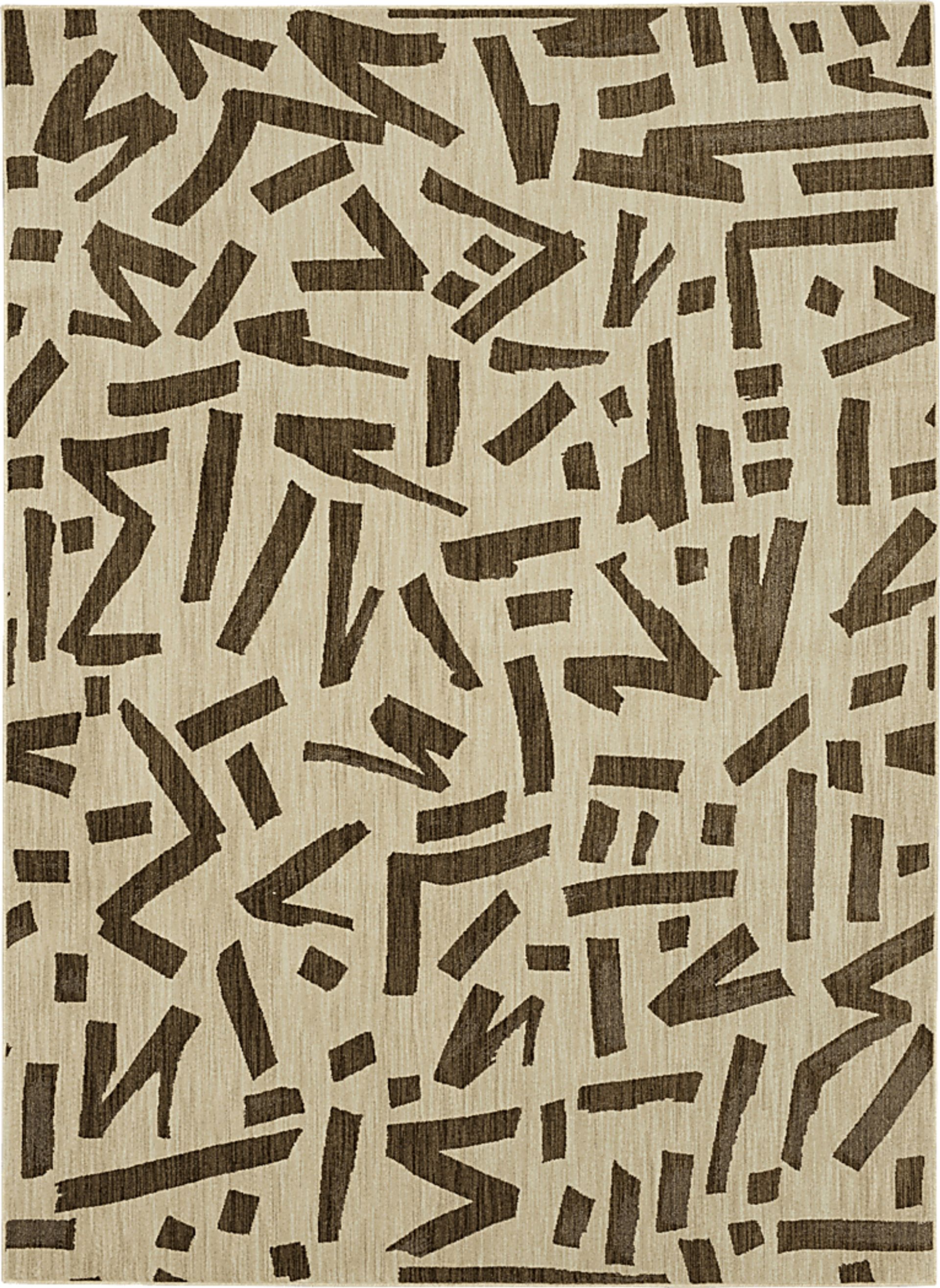 Stacy Garcia Kusal Brown 8' x 11' Rug - Image 1