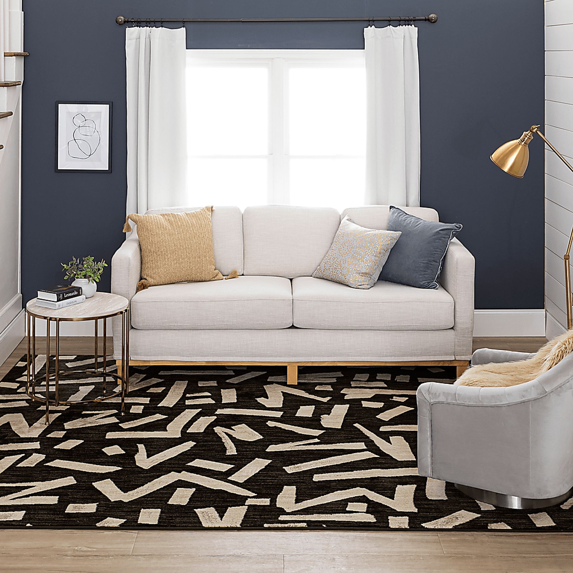 Stacy Garcia Kusal Charcoal 5'3 x 7'10 Rug - Image 2