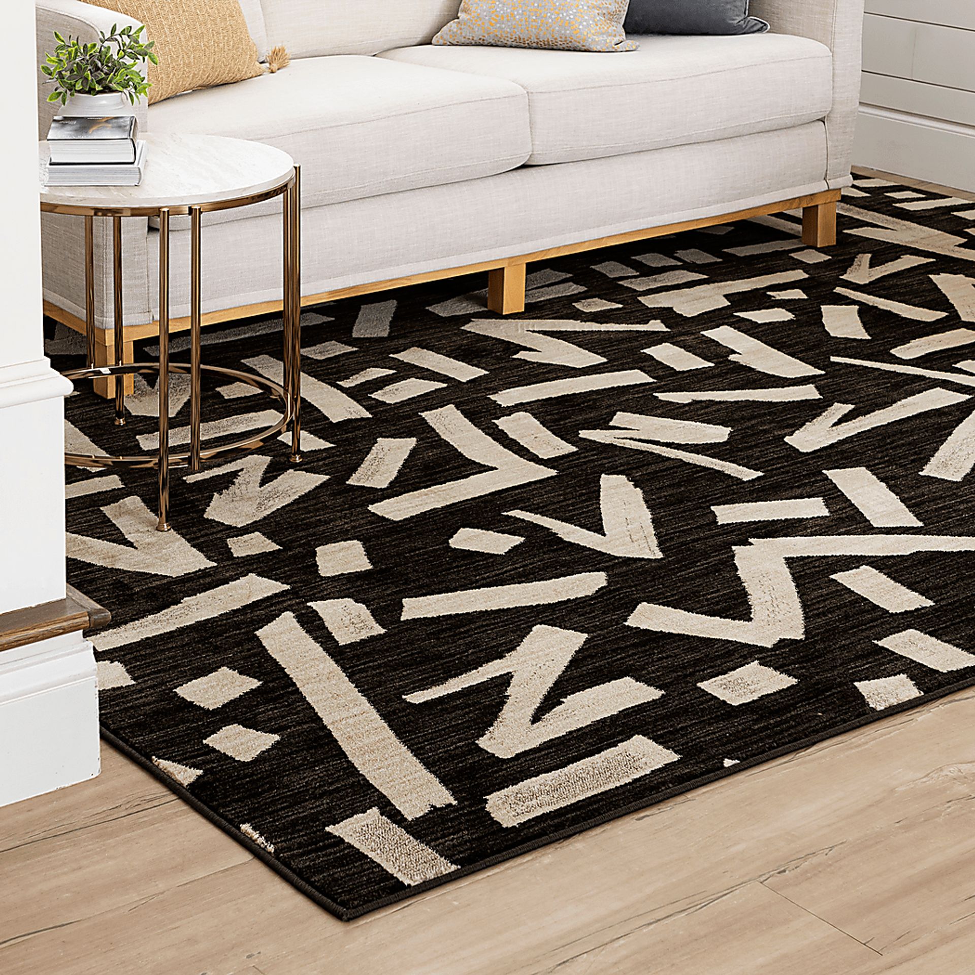Stacy Garcia Kusal Charcoal 5'3 x 7'10 Rug - Image 4