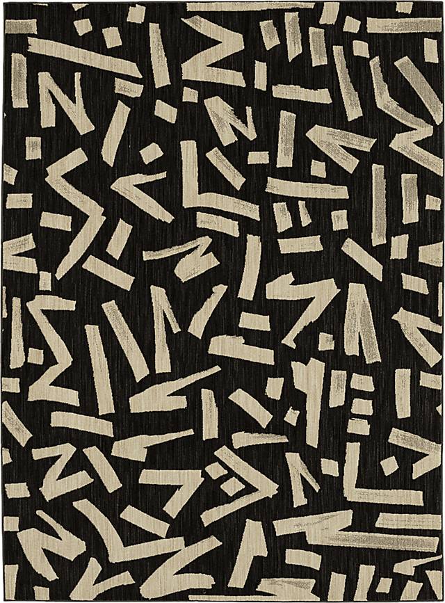 Stacy Garcia Kusal Charcoal 5'3 x 7'10 Rug - Thumbnail - Image 1
