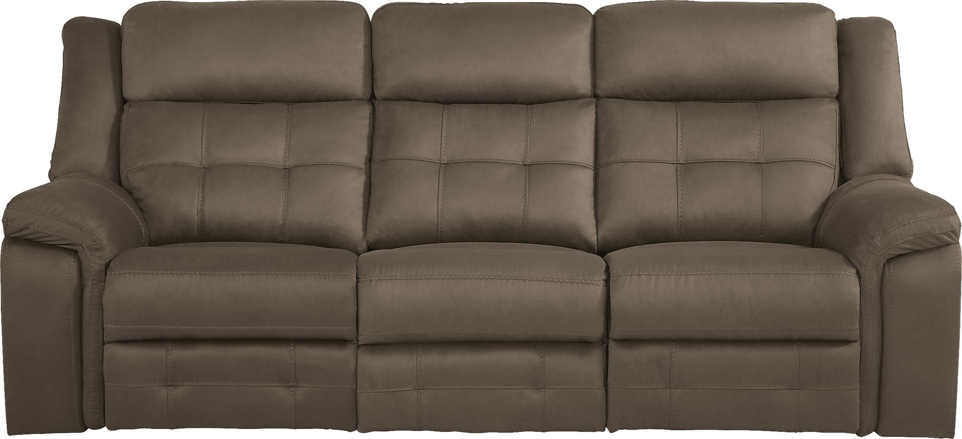 Kusel Brown Reclining Sofa - Image 1