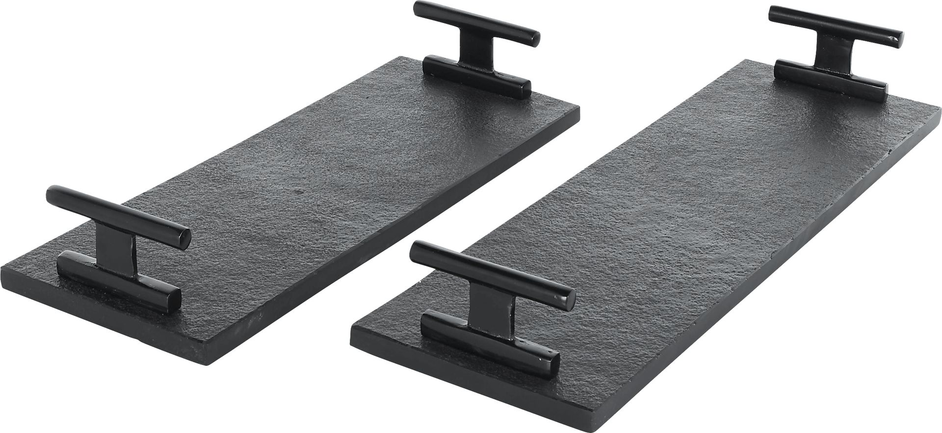 Kusra Black Tray, Set of 2 - Image 1