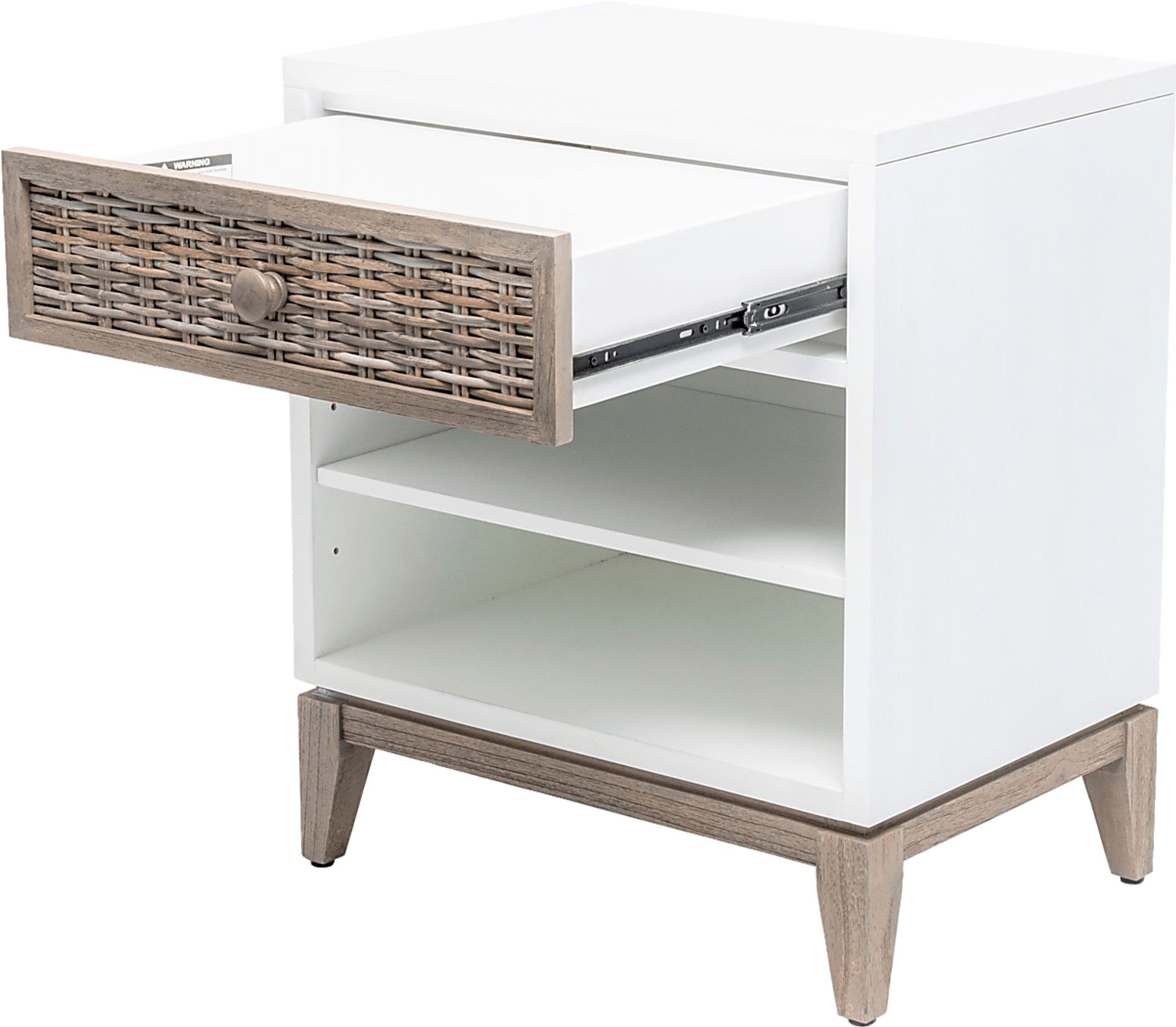 Kwamet White Nightstand - Image 2