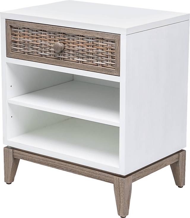 Kwamet White Nightstand - Thumbnail - Image 1