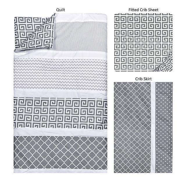 Kyan Gray 3 Pc Baby Bedding Set - Thumbnail - Image 2