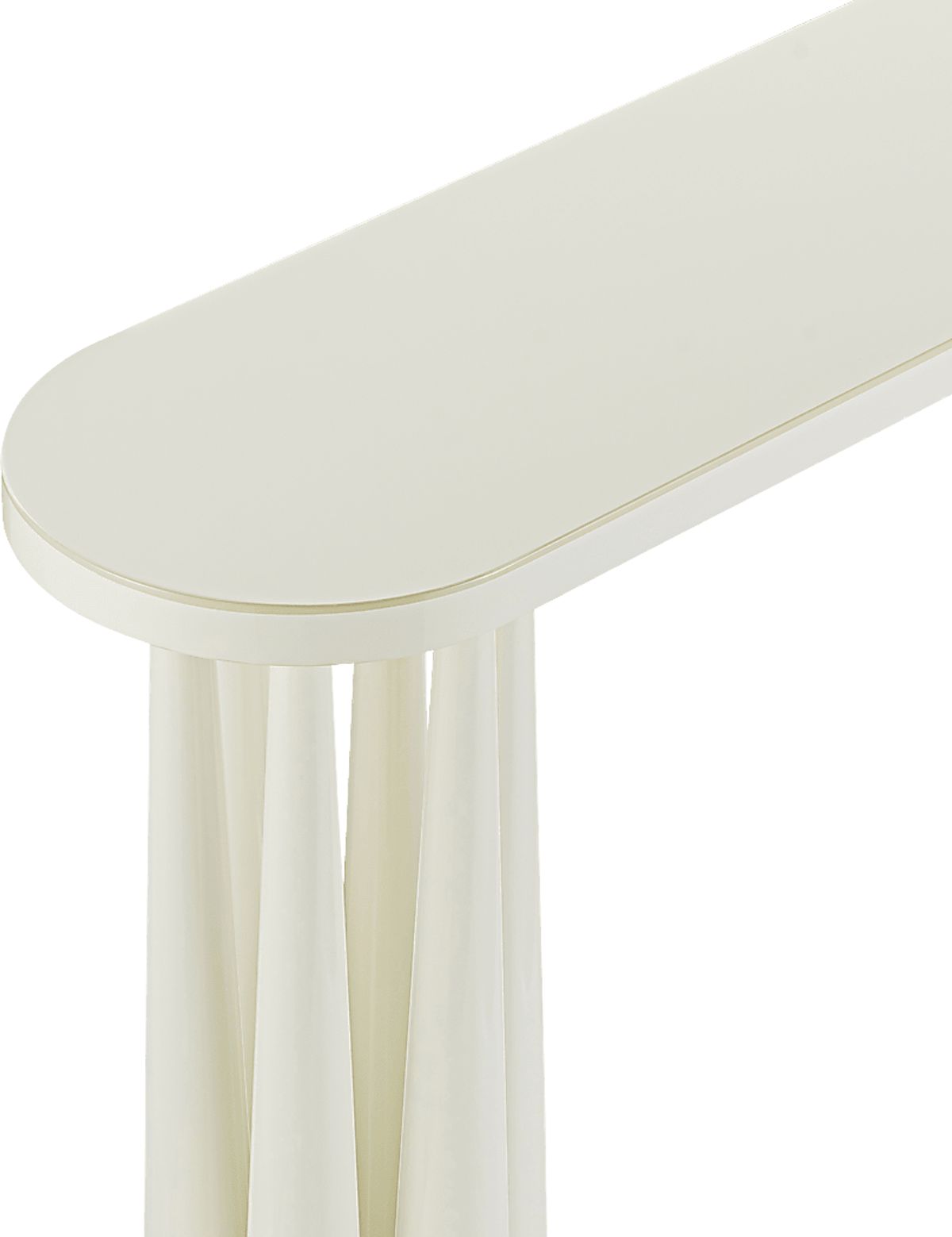 Kyara Cream Colors,Light Wood,White Beige Console Table | Rooms to Go
