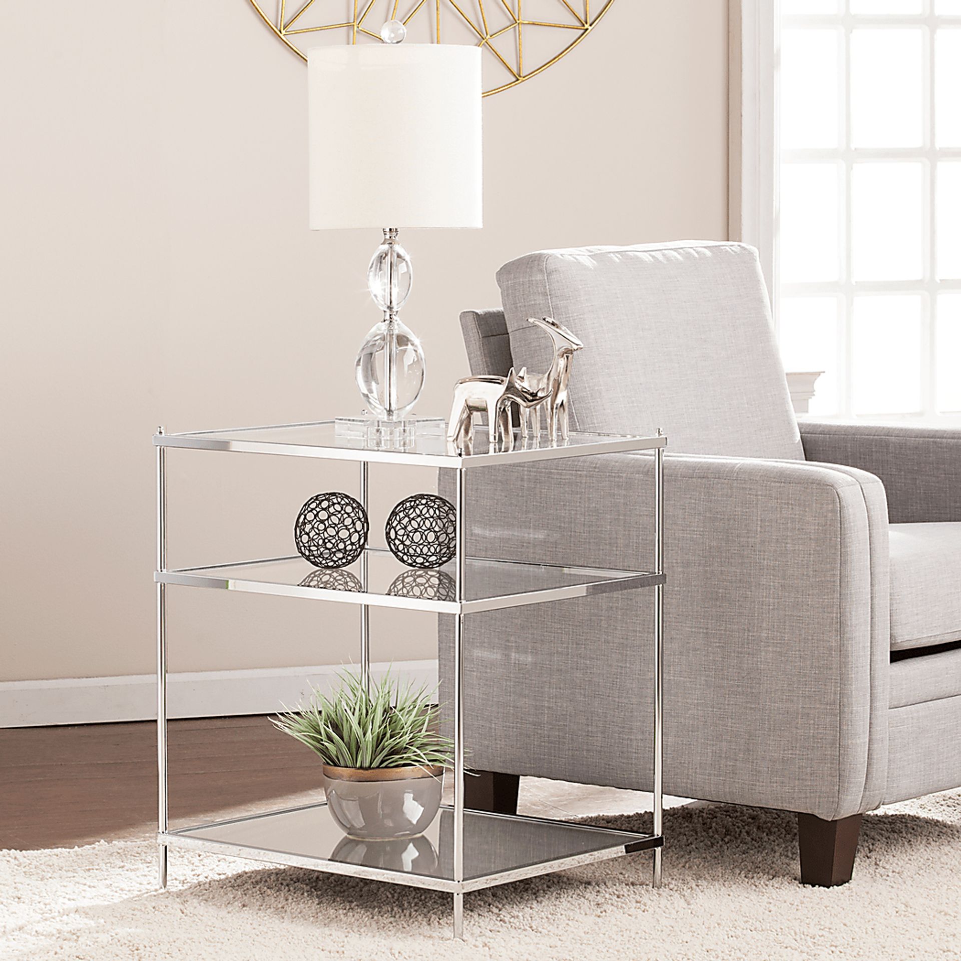 Kyaz Silver End Table - Image 2