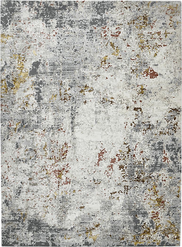 Kyish Ivory/Gray 5'3 x 7'9 Rug