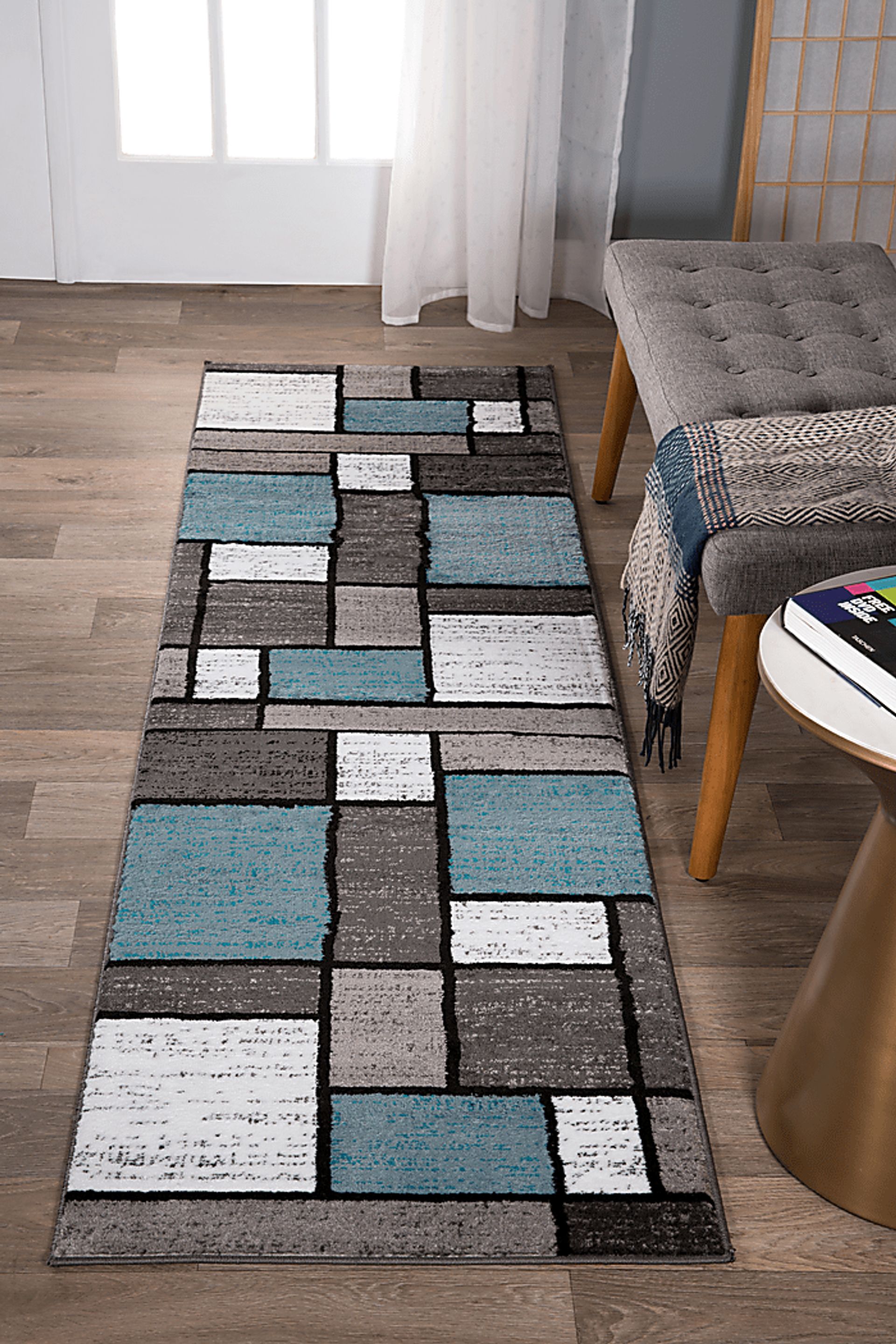 Kylan Blue 2' x 7'2 Runner Rug - Image 4