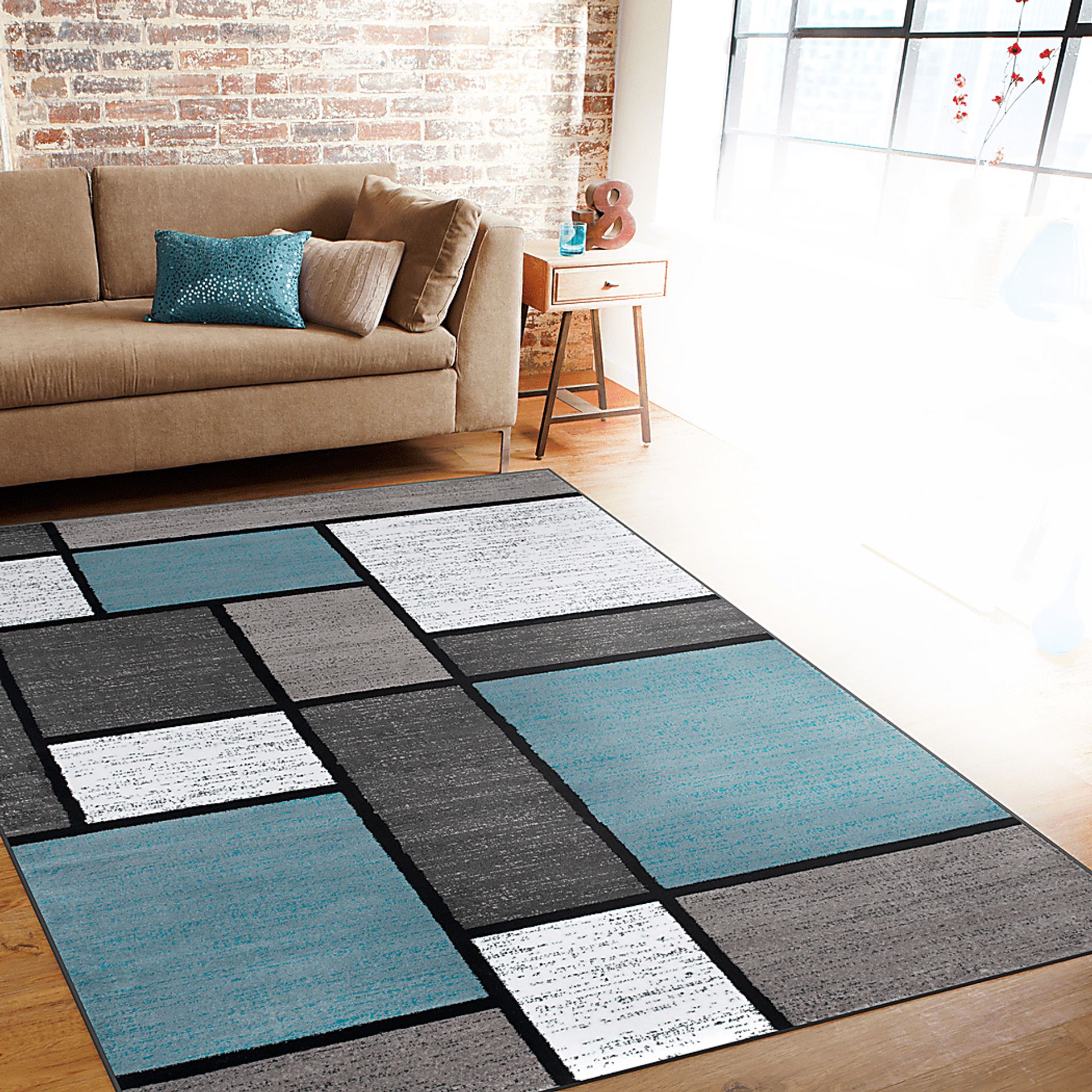 Kylan Blue 5'3 x 7'3 Rug - Image 4