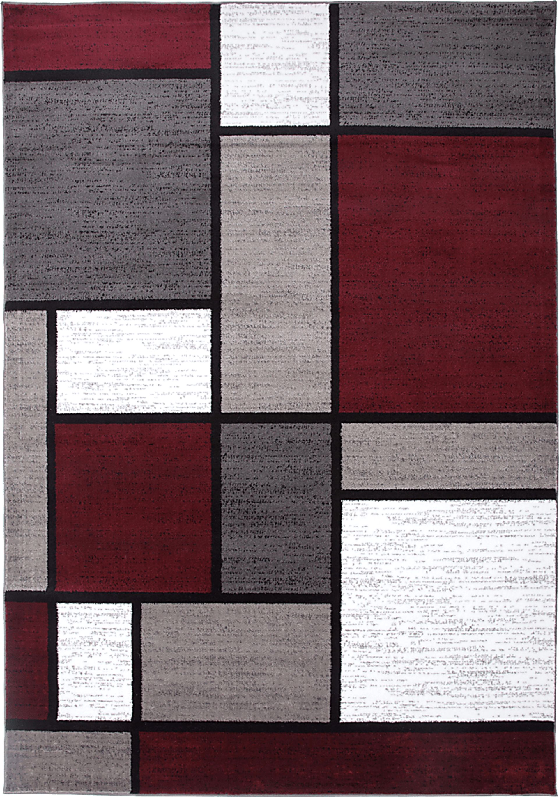 Kylan Red 5'3 x 7'3 Rug - Image 1