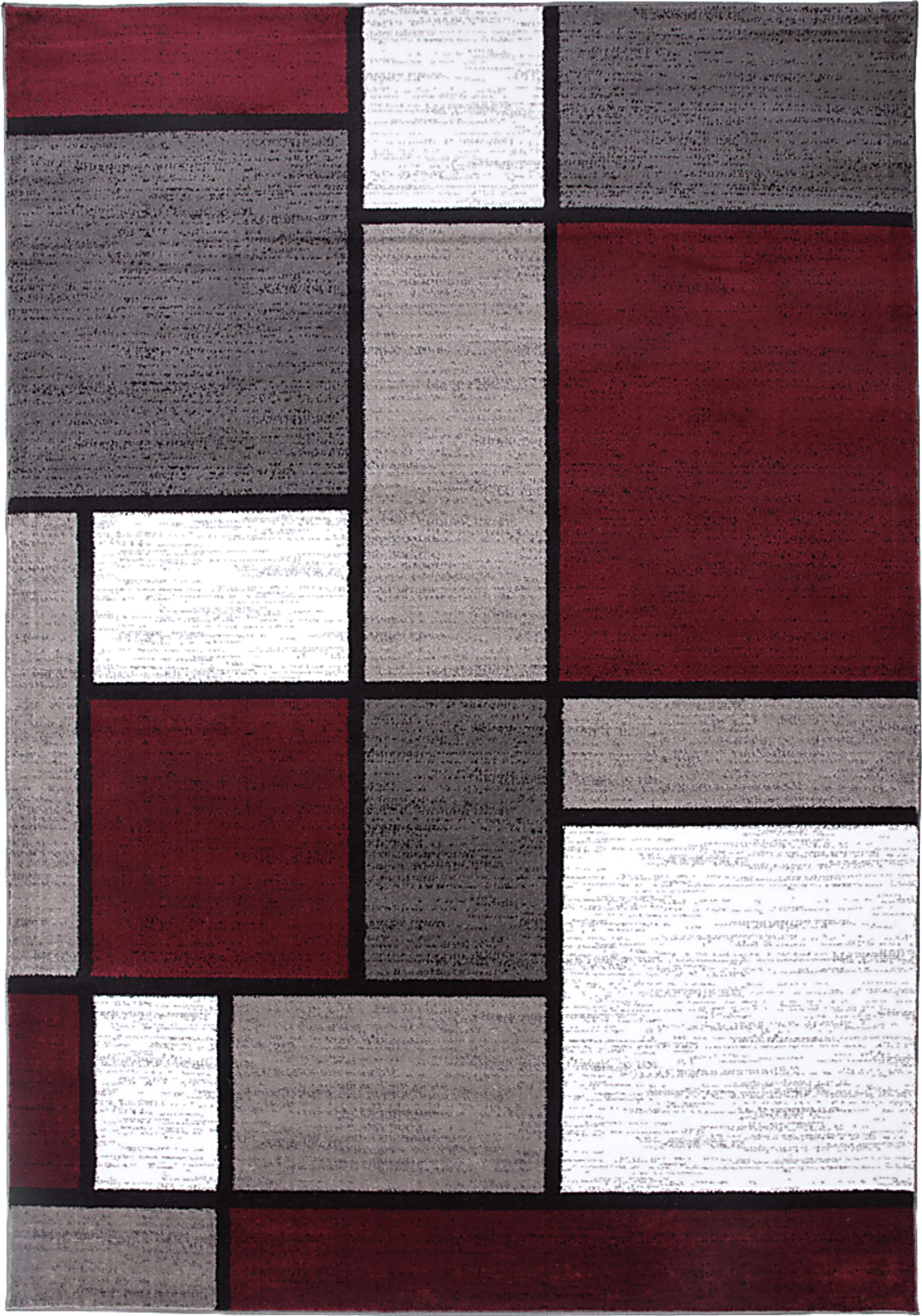 Kylan Red 7'10 x 10'2 Rug - Image 1