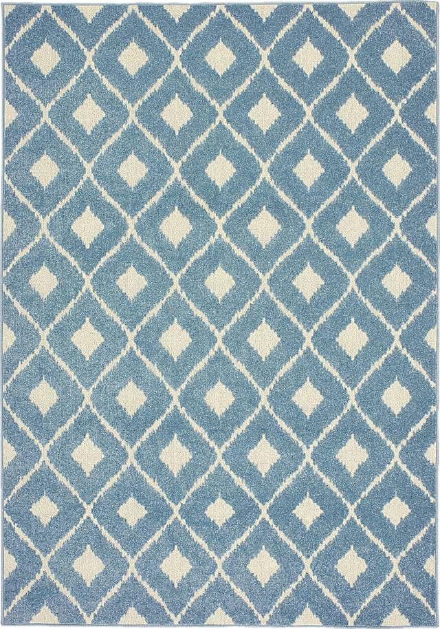 Kylian Blue 6'7 x 9'6 Indoor/Outdoor Rug - Thumbnail - Image 1