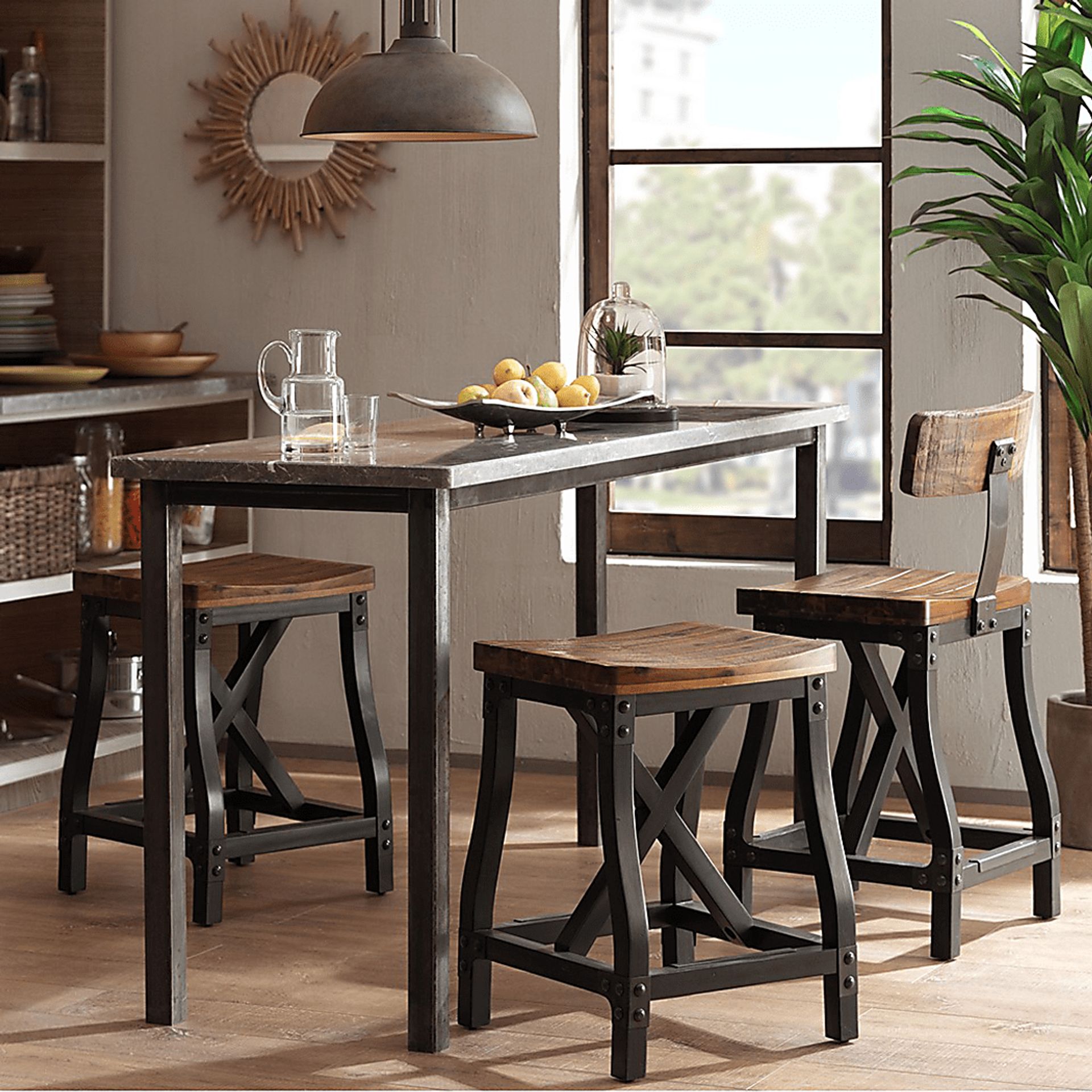 Kylman Brown Counter Height Stool - Image 3