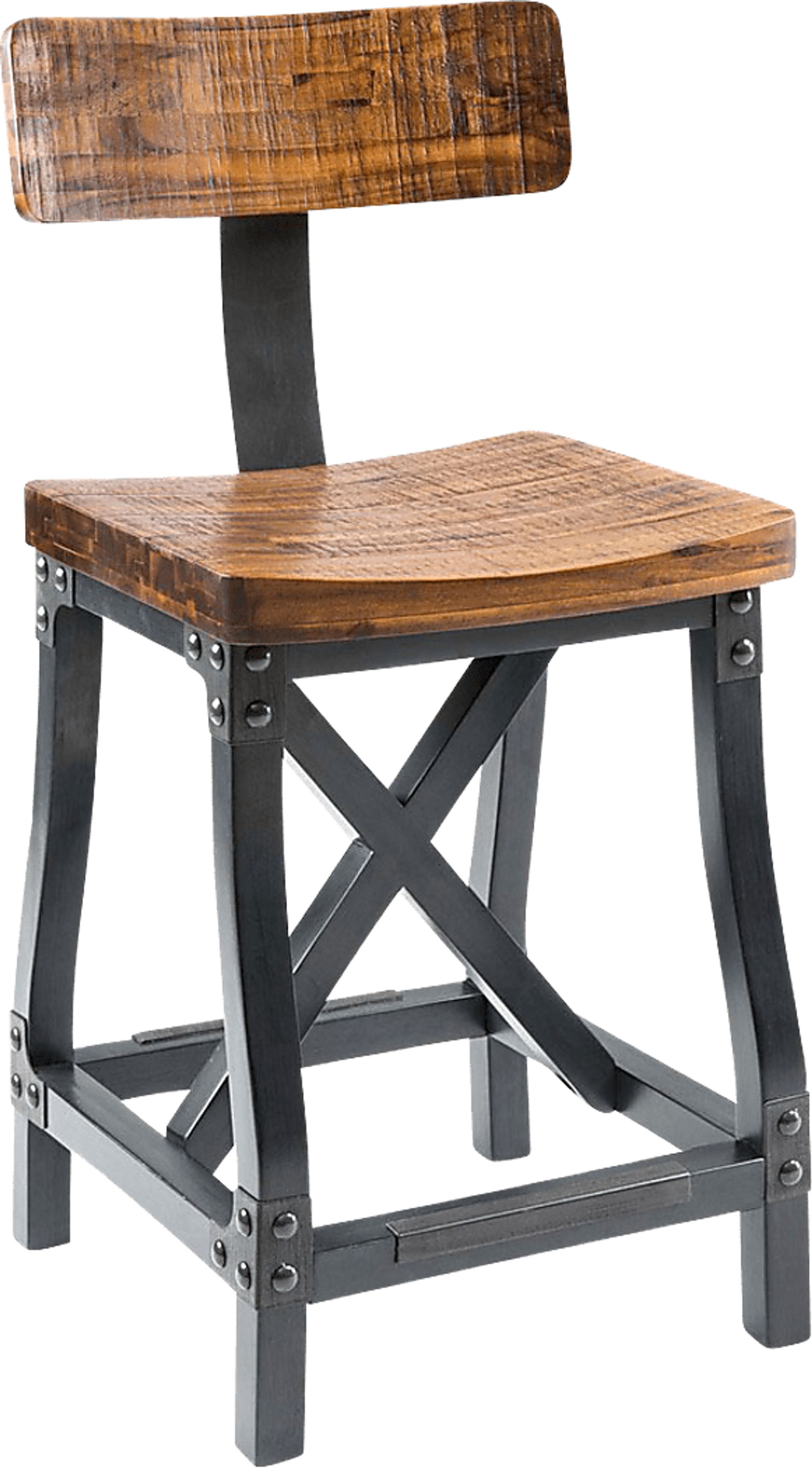Kylman Brown Counter Height Stool - Image 1