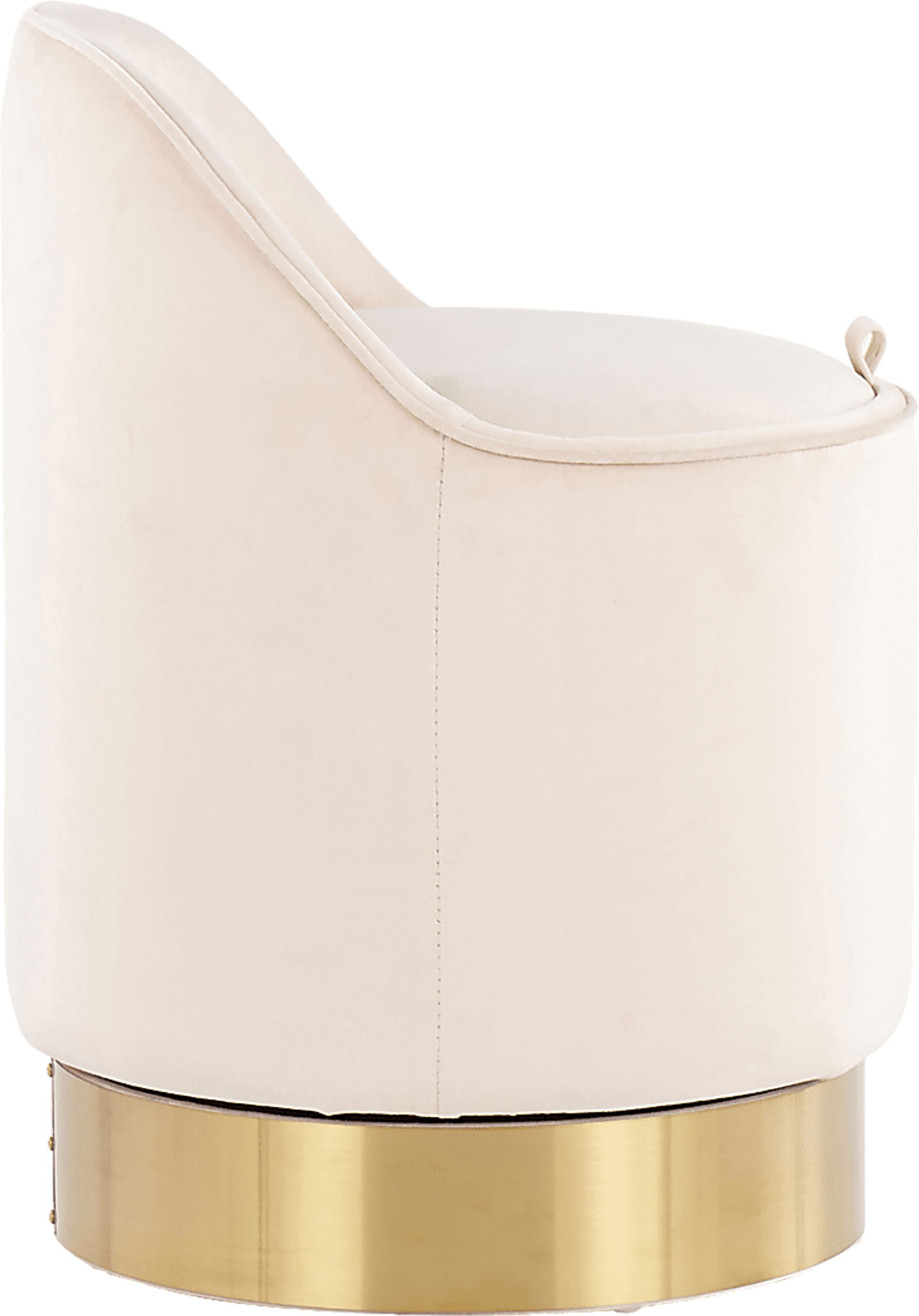 Kylman Cream Vanity Stool - Image 2