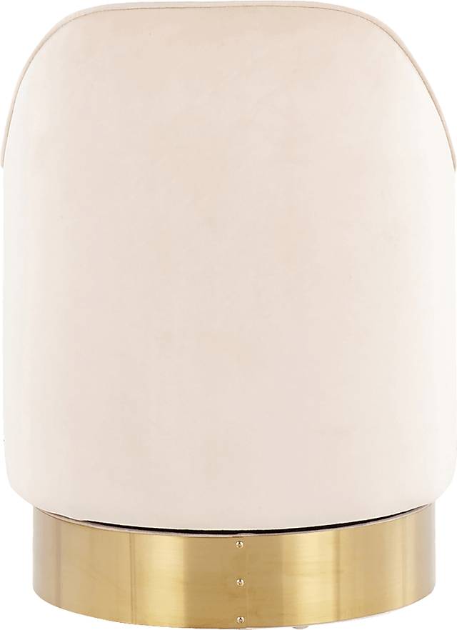 Kylman Cream Vanity Stool - Thumbnail - Image 4