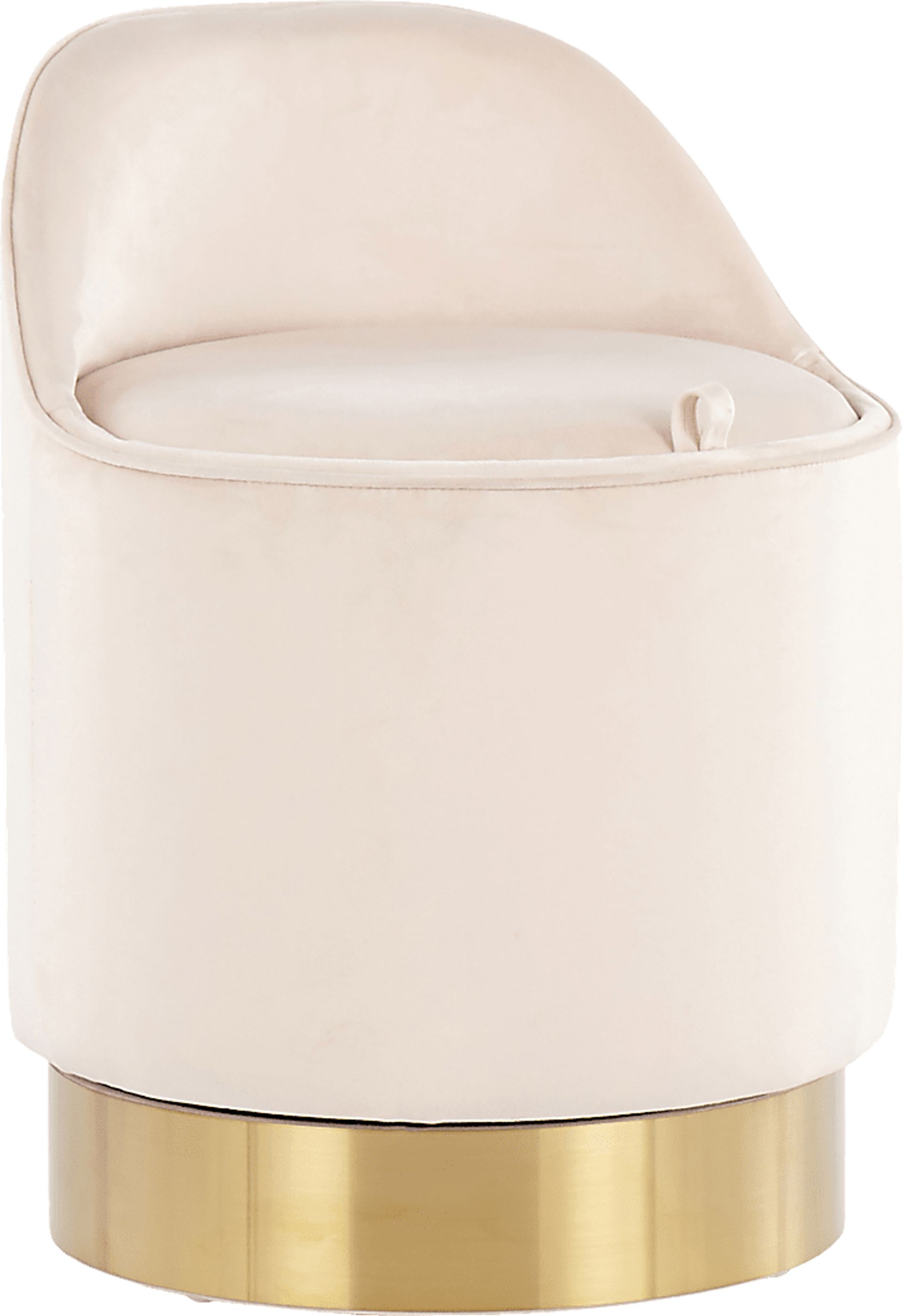 Kylman Cream Vanity Stool - Image 1
