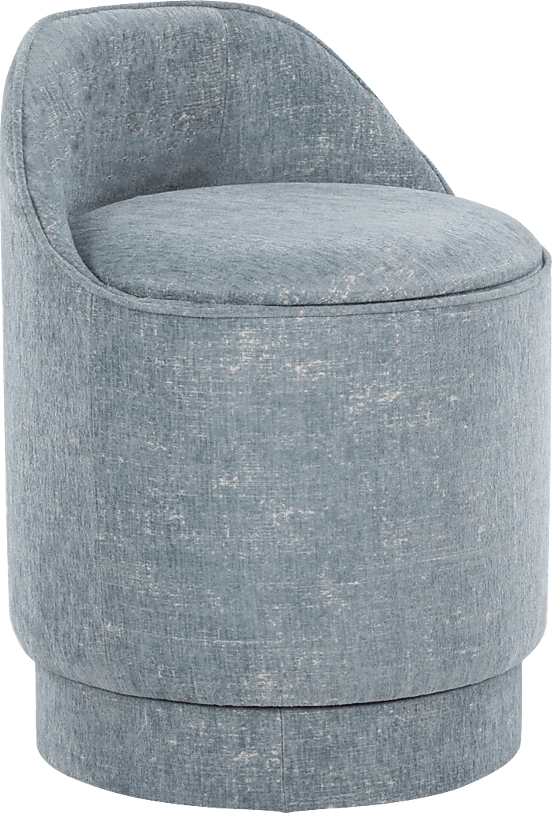 Kylman II Blue Vanity Stool - Image 1