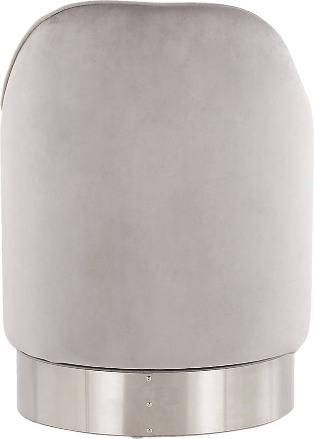 Kylman Silver Vanity Stool - Thumbnail - Image 4