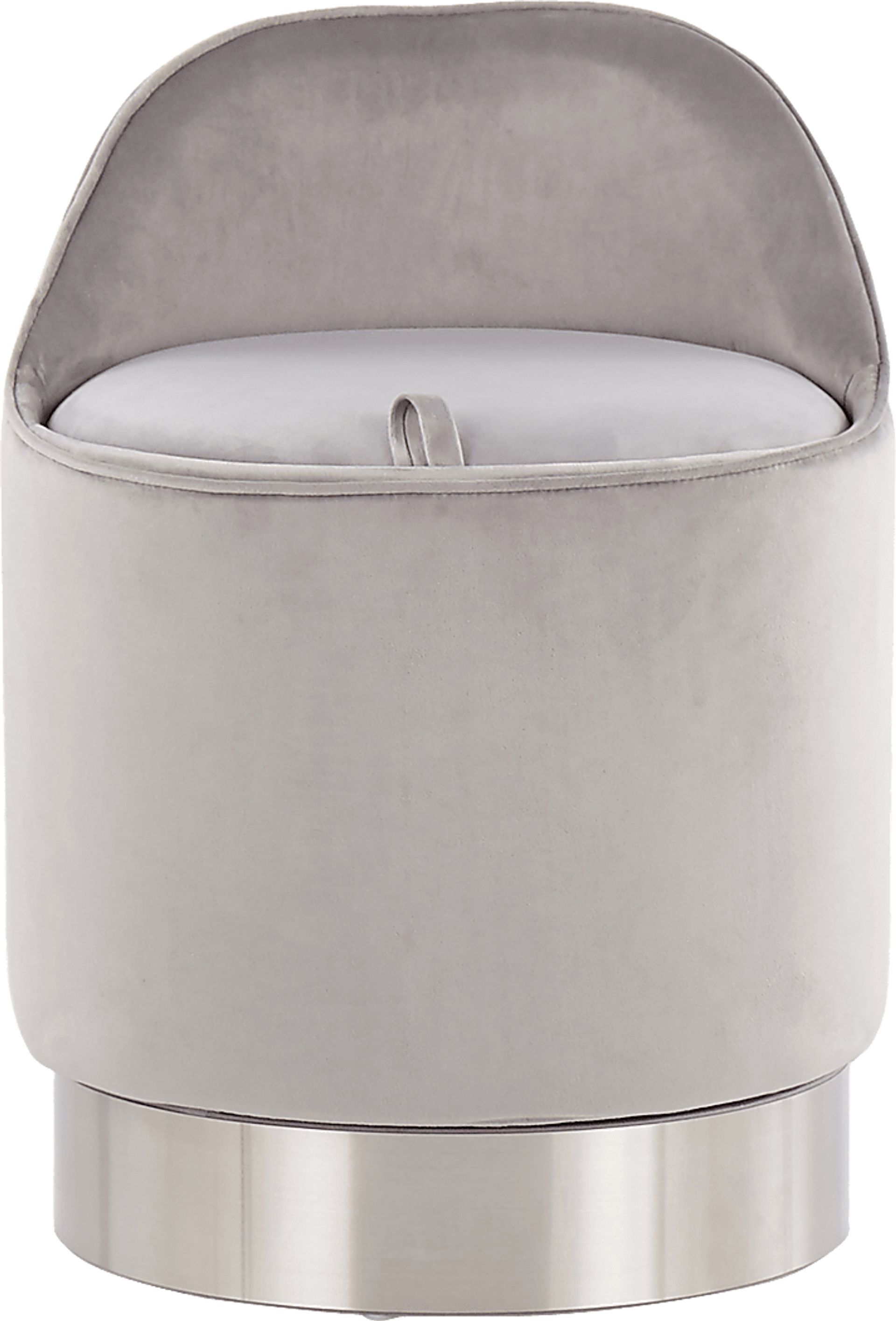 Kylman Silver Vanity Stool - Image 5