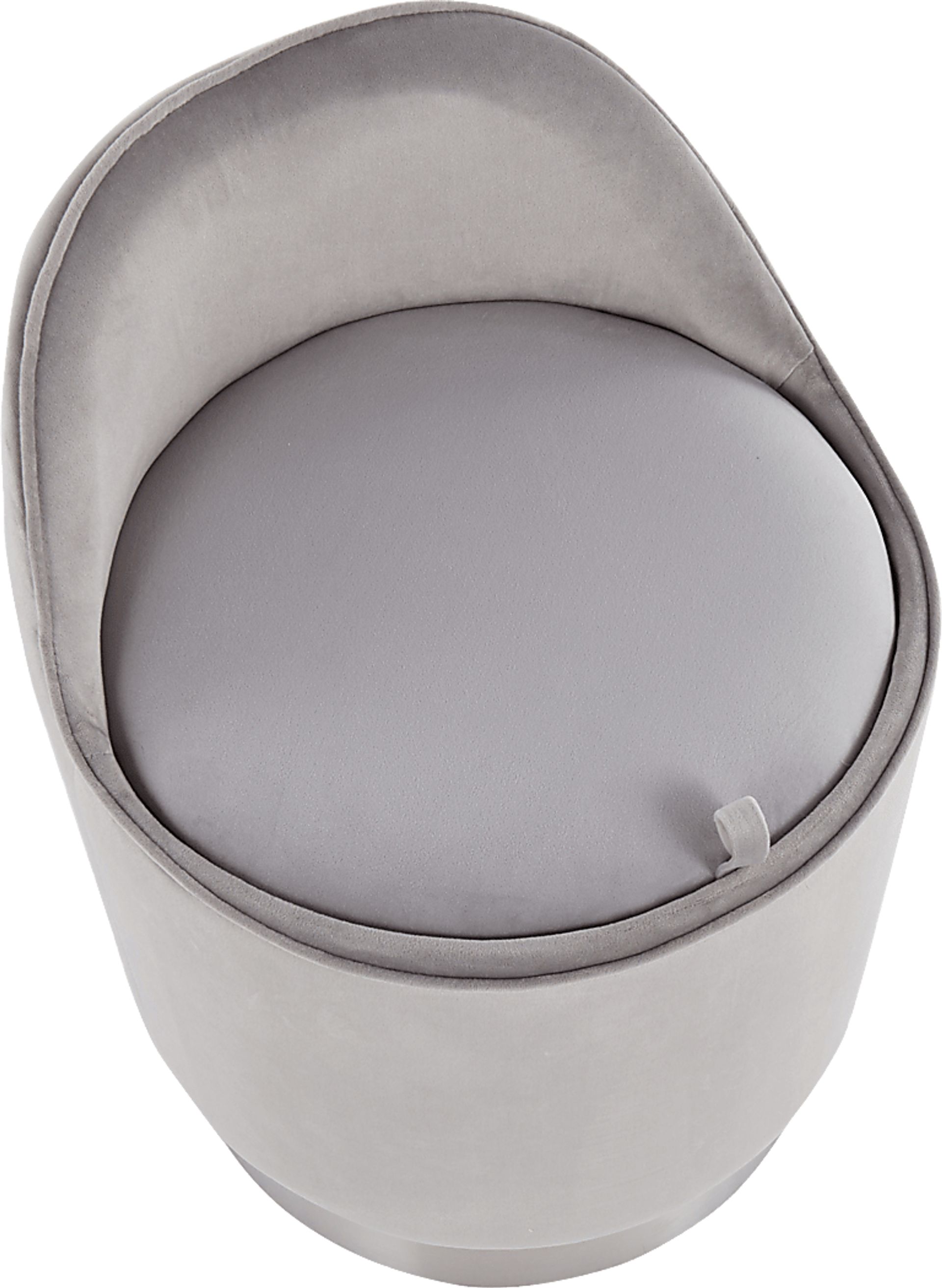 Kylman Silver Vanity Stool - Image 6
