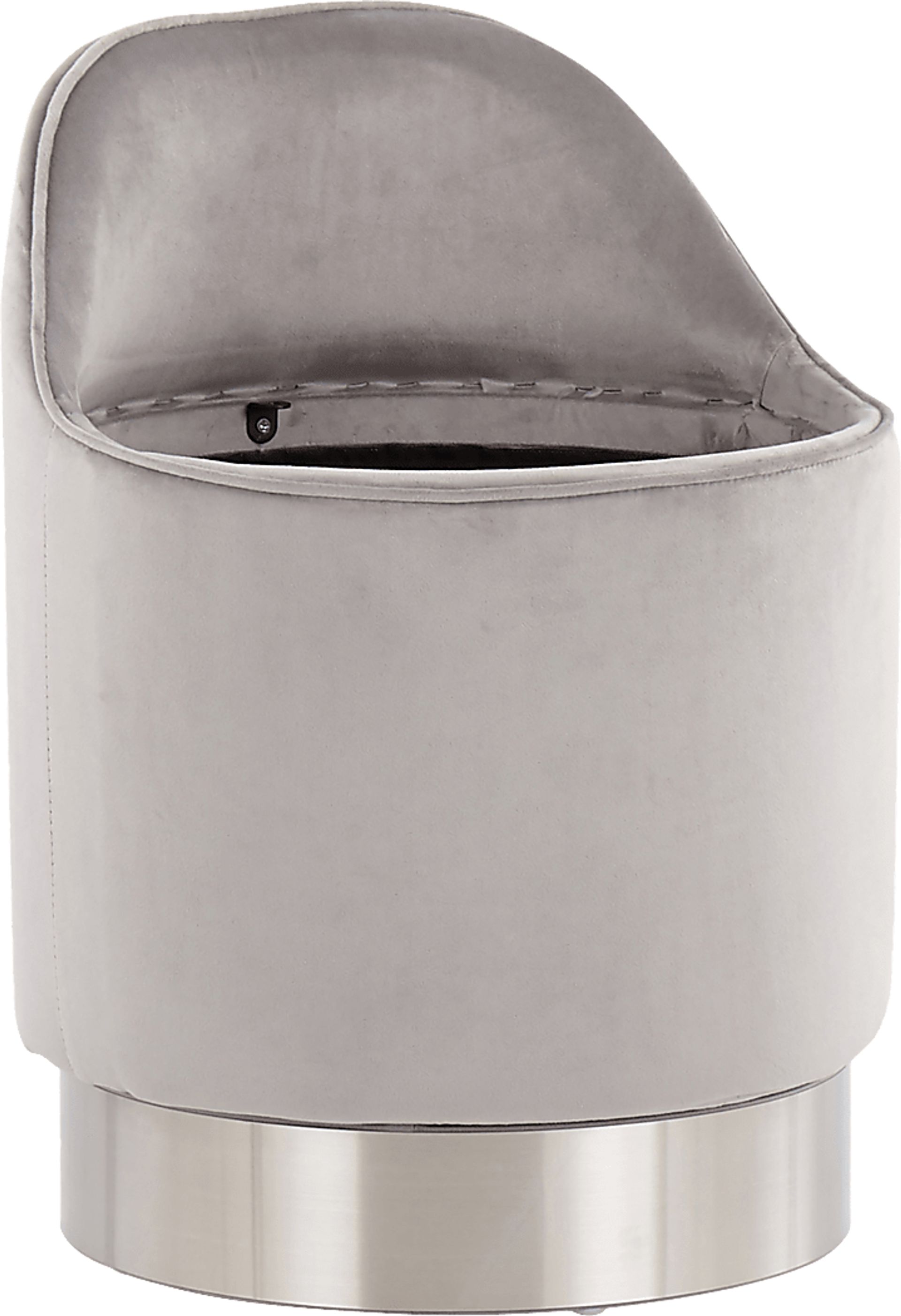 Kylman Silver Vanity Stool - Image 9
