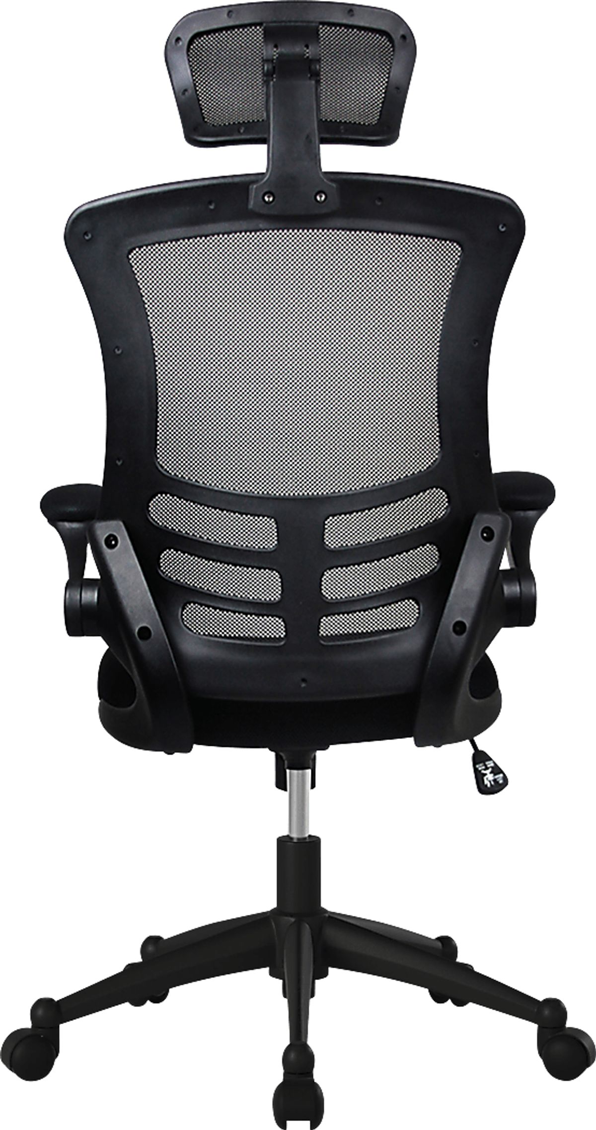 Kyman Black Nylon,Polyester Fabric Desk Chair | Rooms to Go