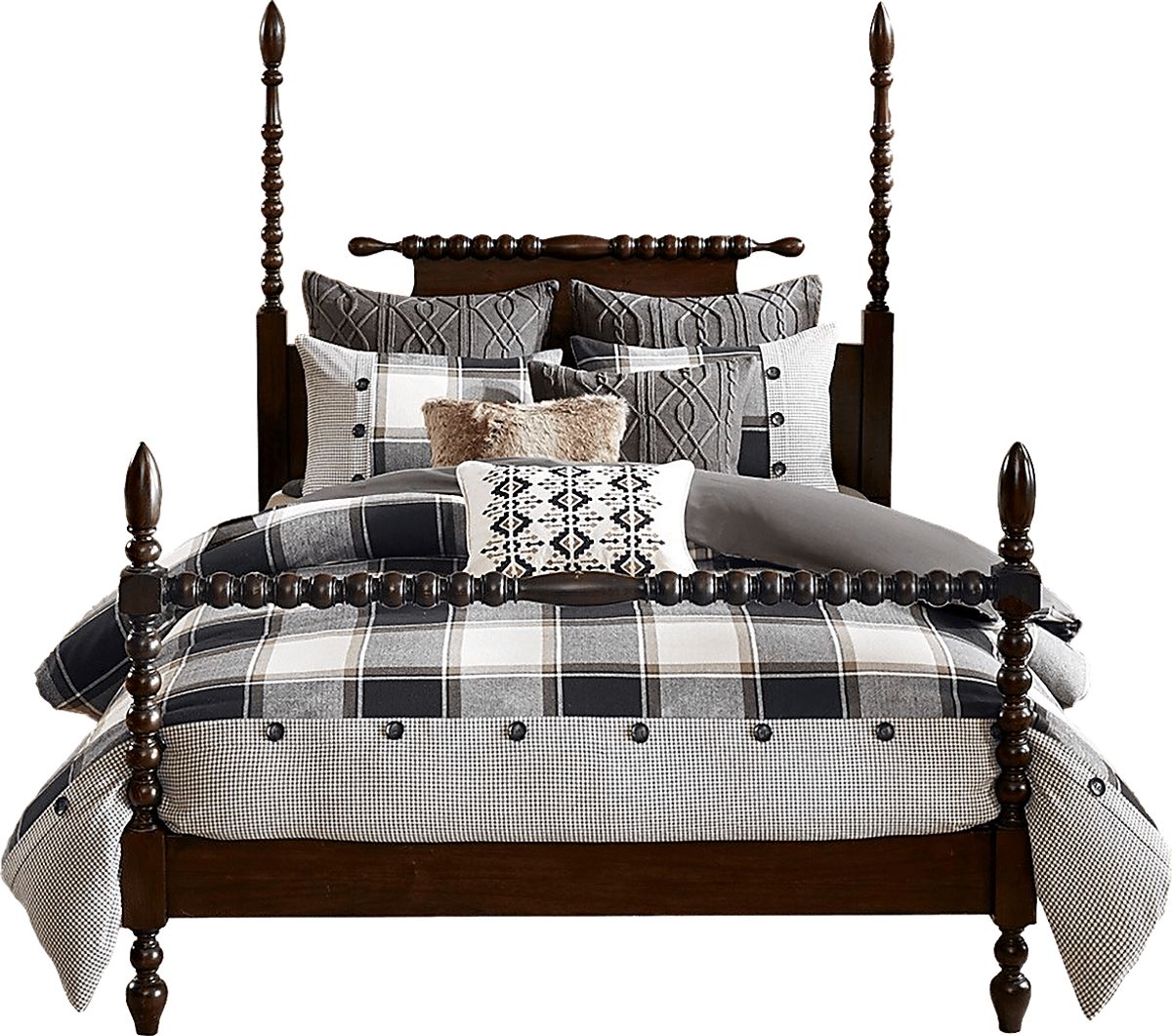 Kyndle Brown Queen Comforter Set | Rooms to Go