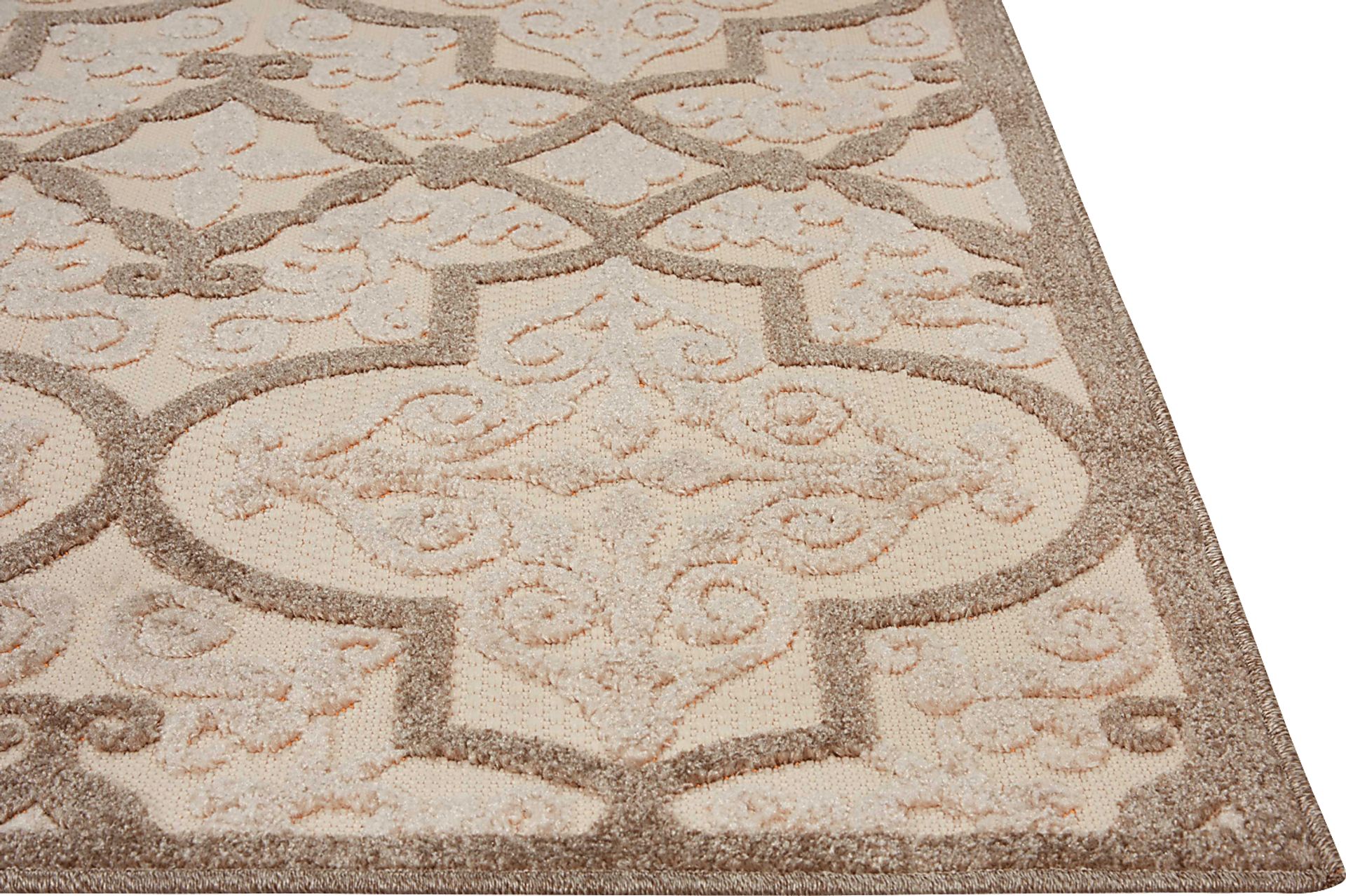 Kyrah Cream 8' x 11' Indoor/Outdoor Rug - Image 4