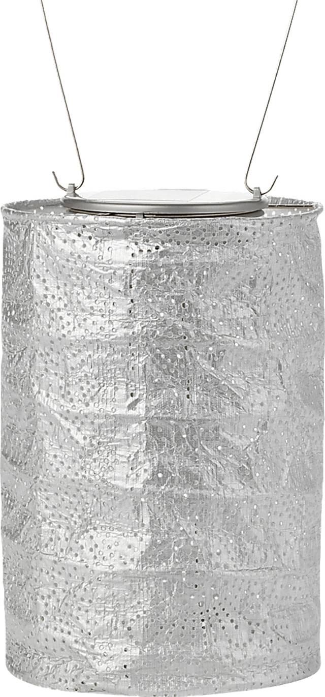 La Flora Silver Outdoor Solar Lantern - Thumbnail - Image 1