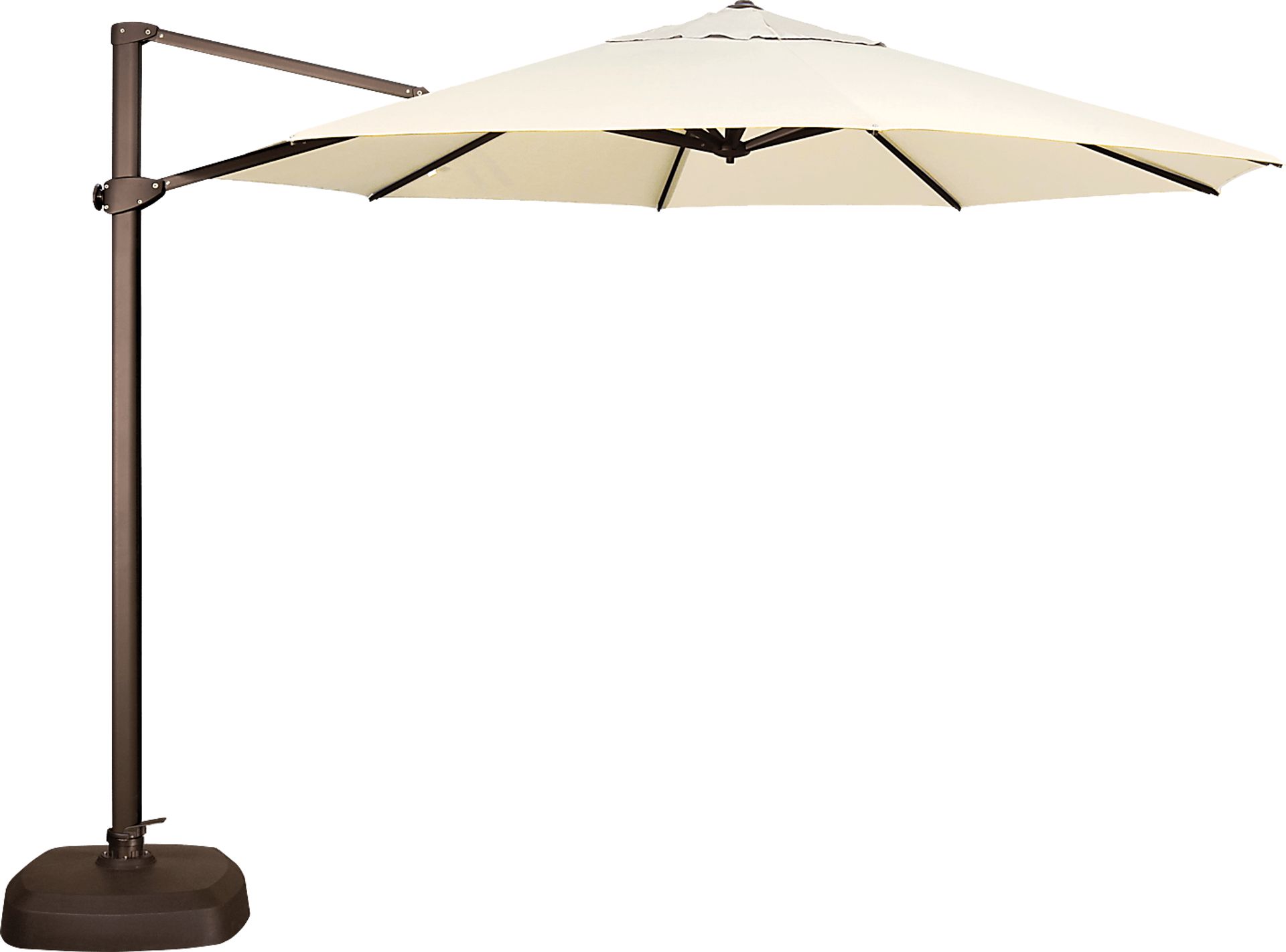 La Mesa Cove 11' Octagon Natural Outdoor Cantilever Umbrella - Image 1