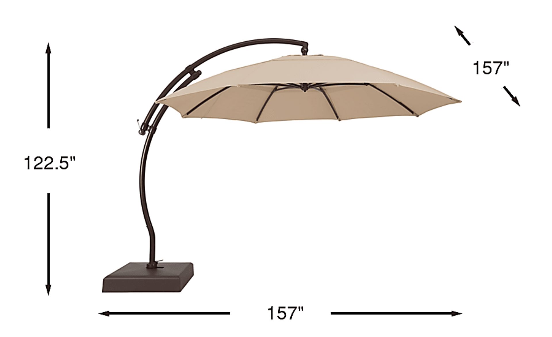 Dimension Image. Please refer to the Dimension Tab on this page for dimension details.