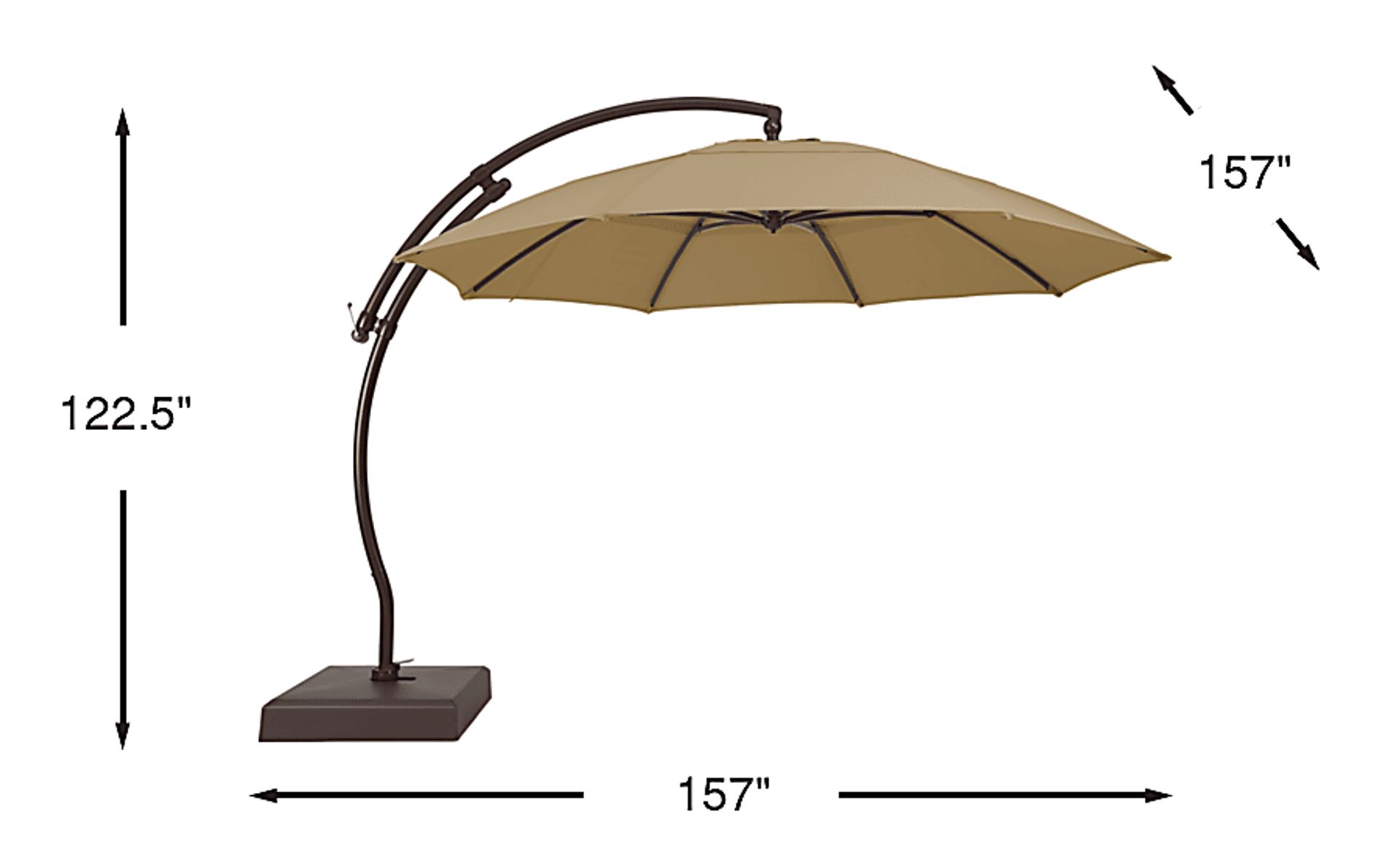 Dimension Image. Please refer to the Dimension Tab on this page for dimension details.