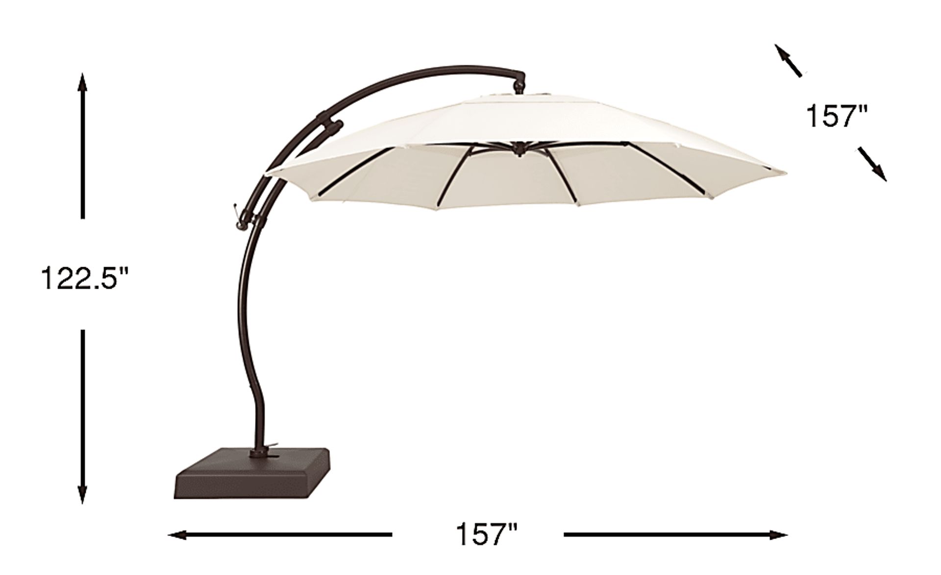 Dimension Image. Please refer to the Dimension Tab on this page for dimension details.