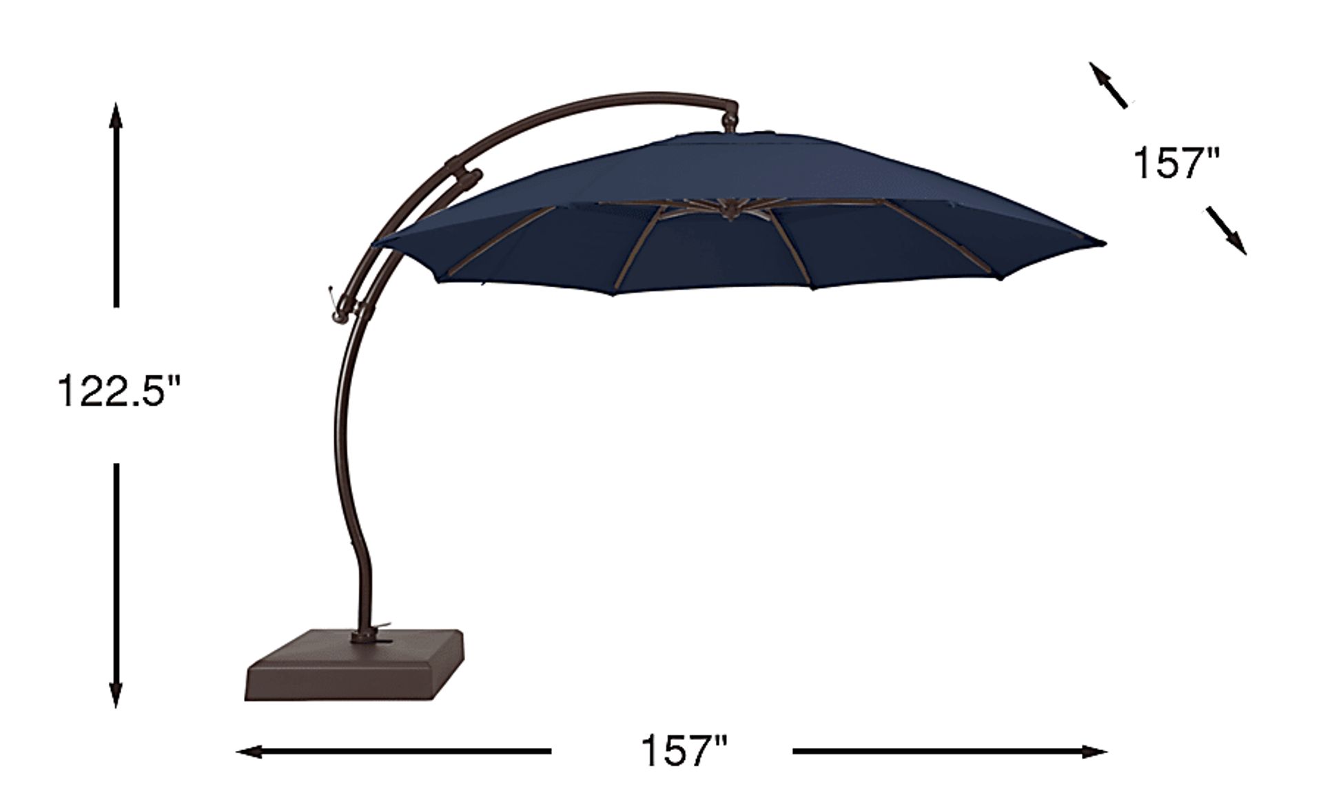 Dimension Image. Please refer to the Dimension Tab on this page for dimension details.