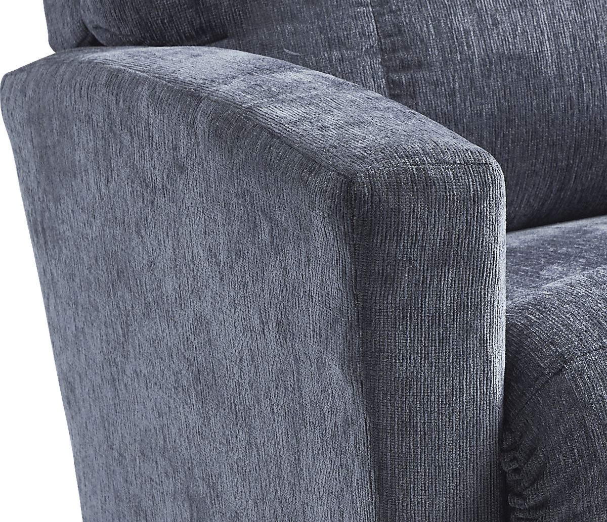 La-Z-Boy Casey I Blue Polyester Fabric Rocker Recliner | Rooms to Go