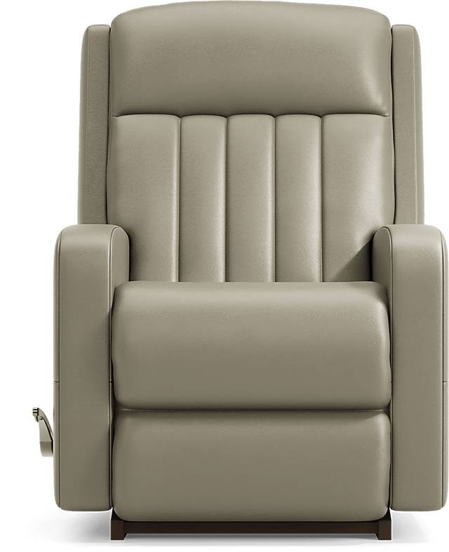 La-Z-Boy Finley II Gray Leather Rocker Recliner - Thumbnail - Image 2