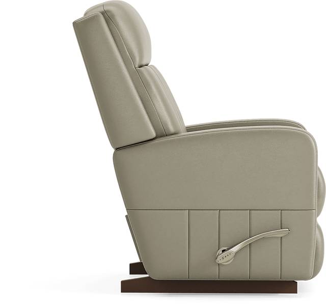 La-Z-Boy Finley II Gray Leather Rocker Recliner - Thumbnail - Image 3