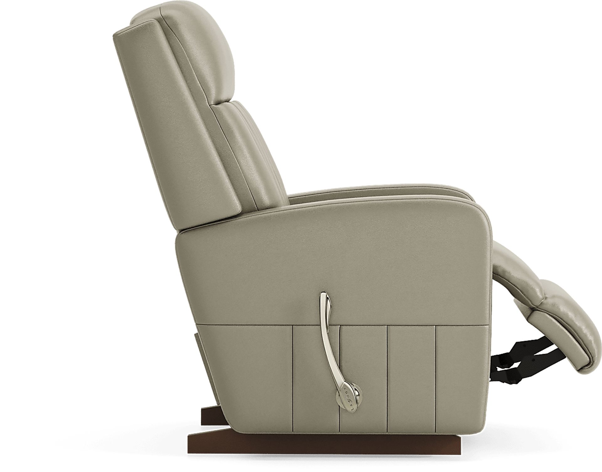 La-Z-Boy Finley II Gray Leather Rocker Recliner - Image 5