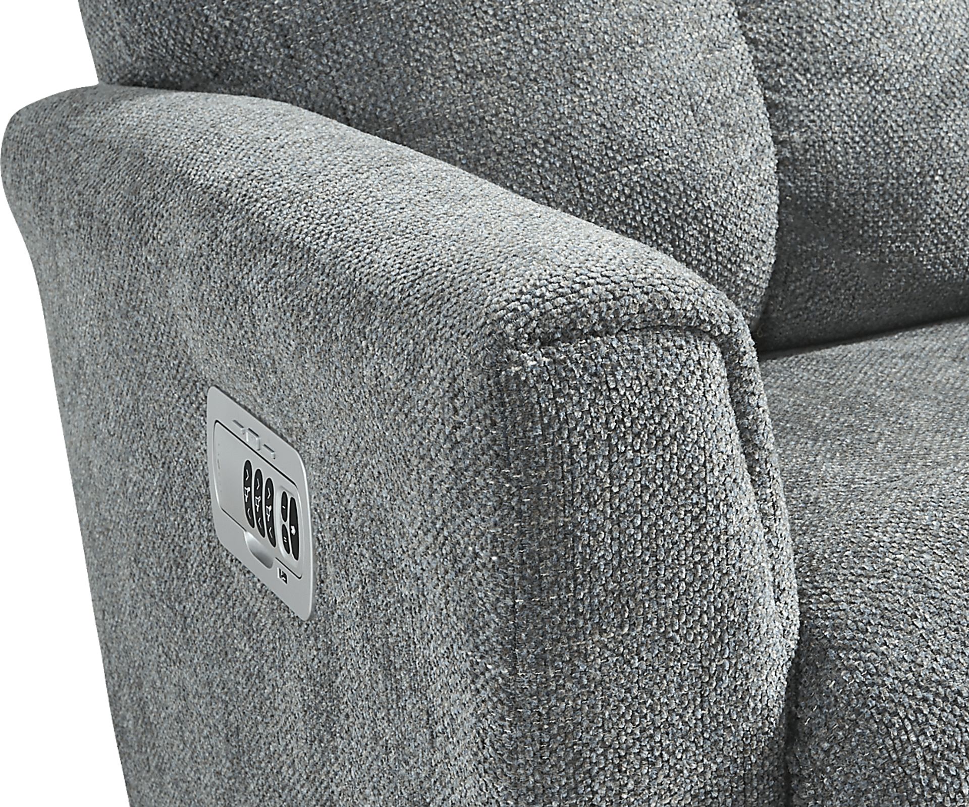 La-Z-Boy Hawthorn III Blue Dual Power Recliner - Image 5