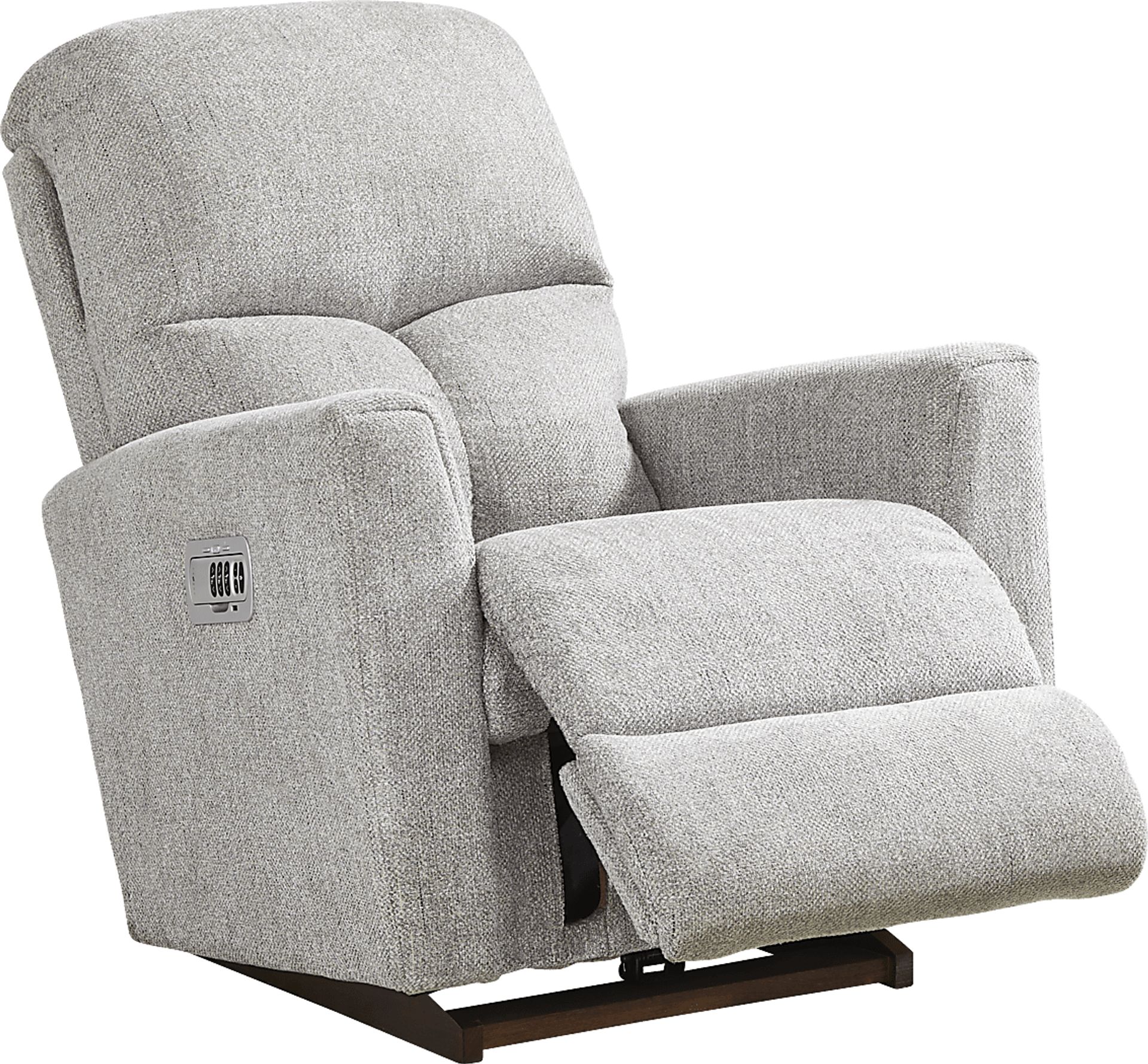La-Z-Boy Hawthorn III Gray Dual Power Recliner - Image 1