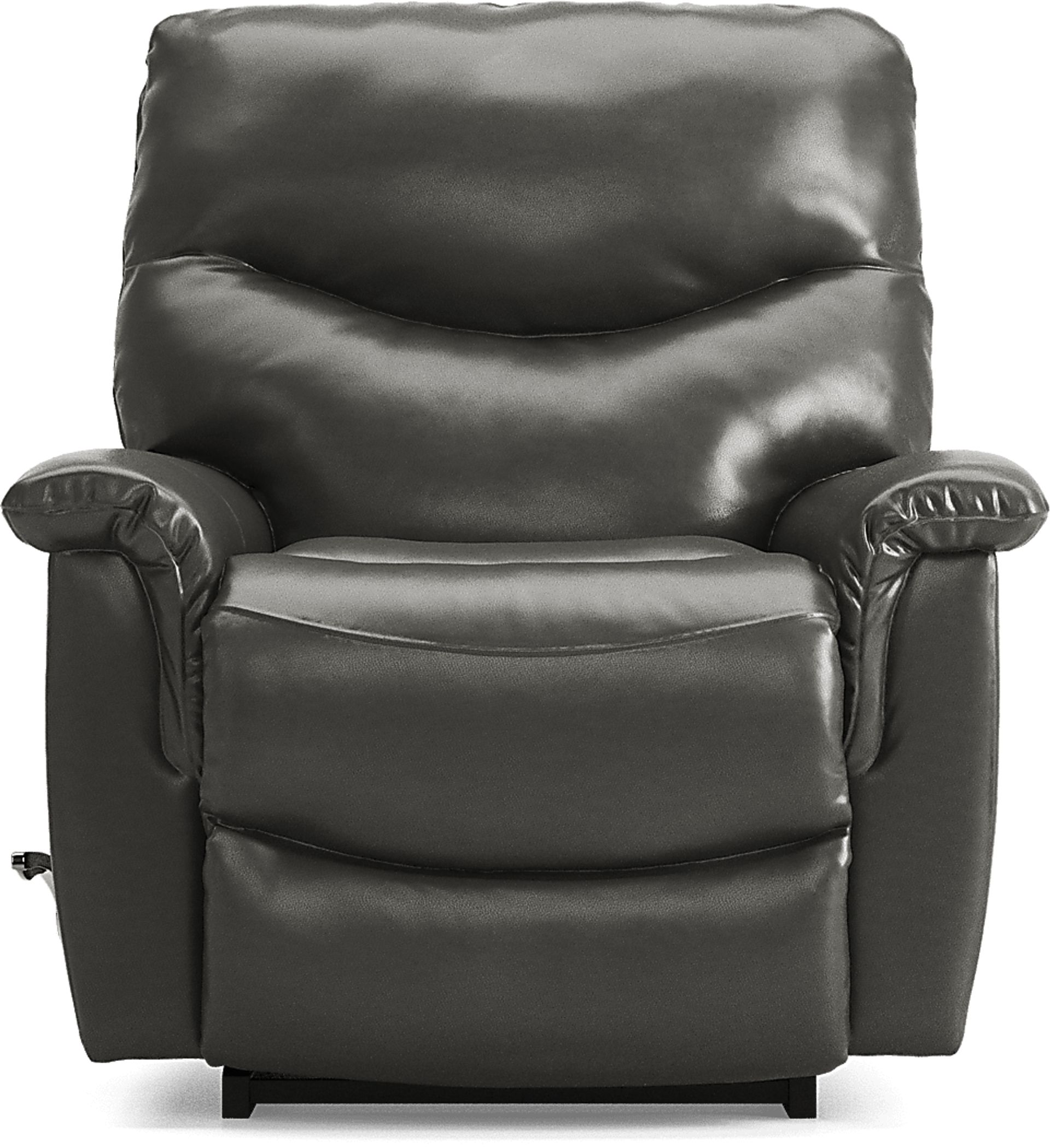 La-Z-Boy James Gray Leather Rocker Recliner - Image 2
