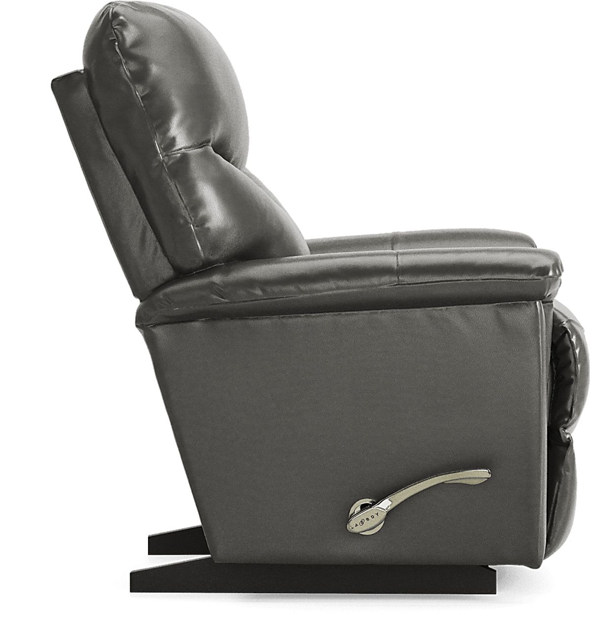 La-Z-Boy James Gray Leather Rocker Recliner | Rooms to Go