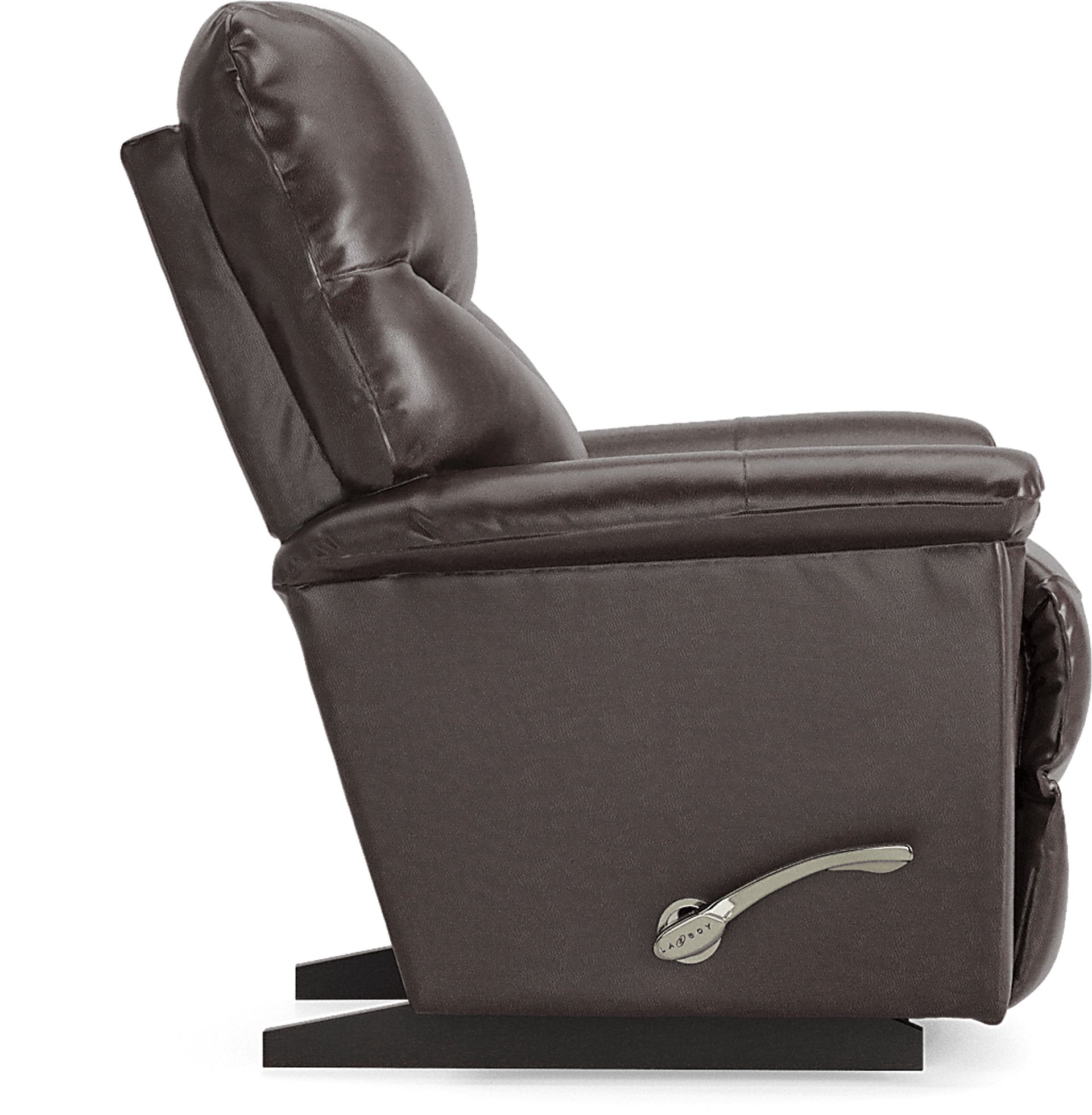 La-Z-Boy James Walnut Leather Rocker Recliner - Image 3