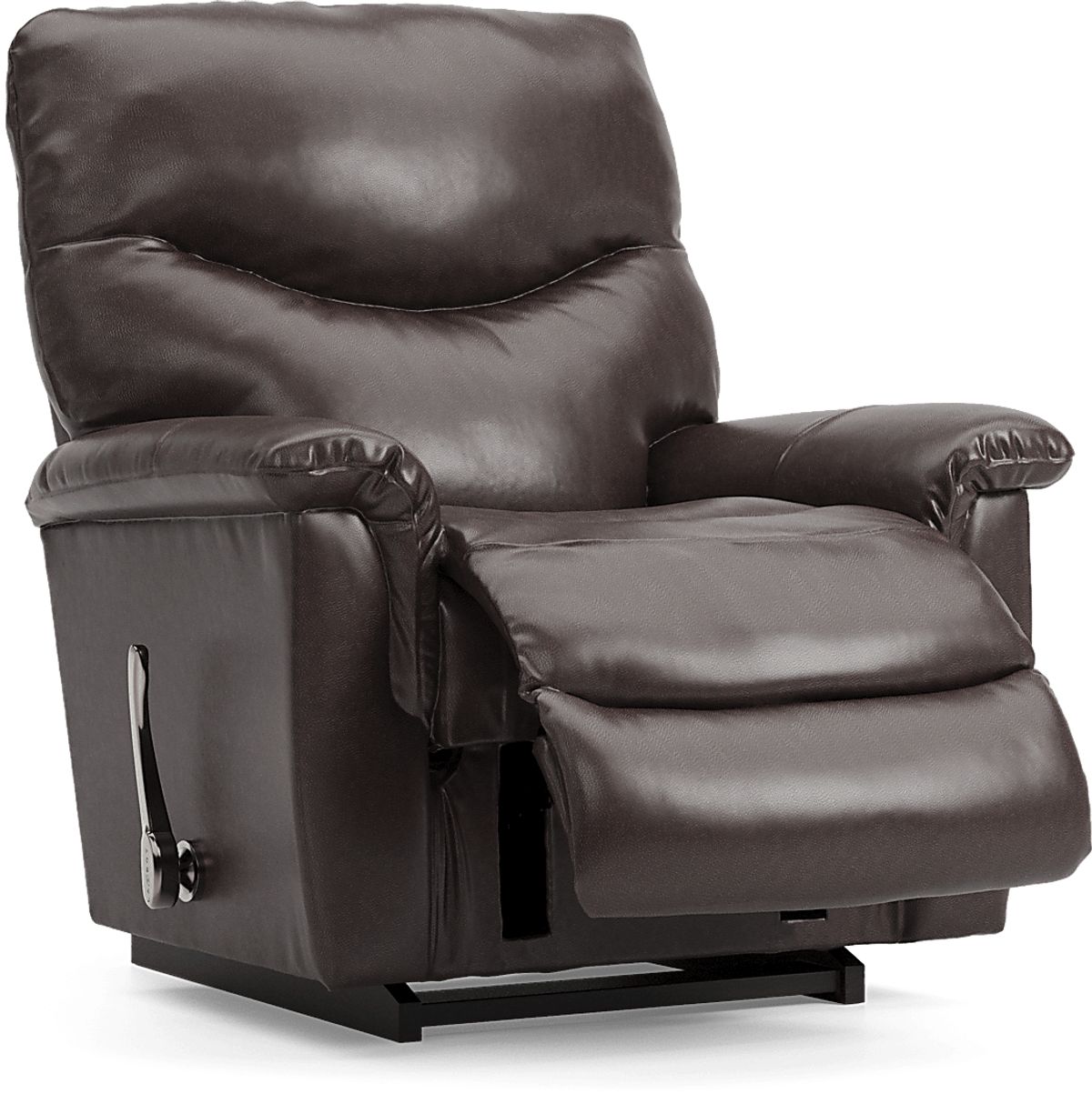 La-Z-Boy James Walnut Brown Leather Rocker Recliner | Rooms to Go