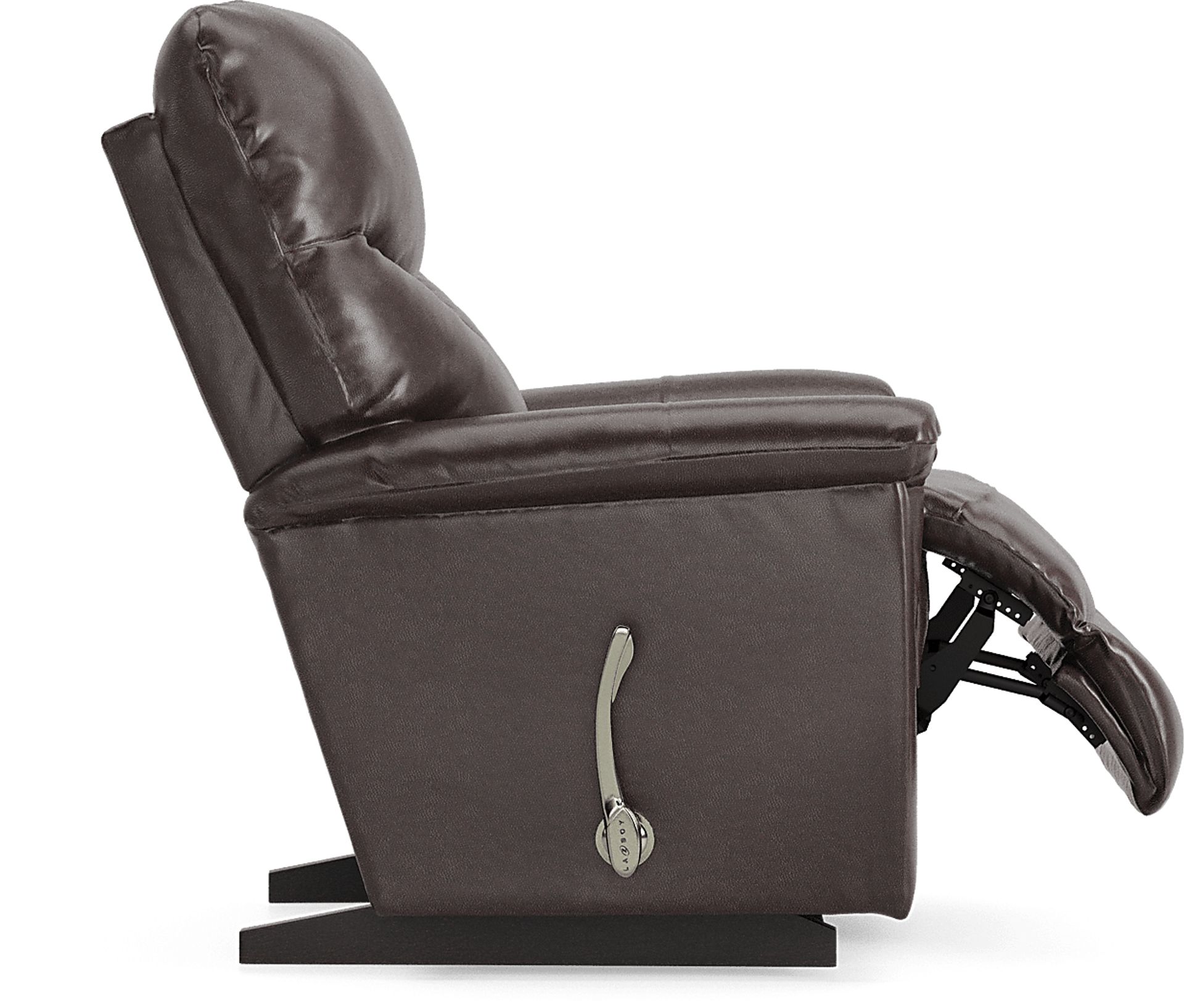 La-Z-Boy James Walnut Leather Rocker Recliner - Image 7
