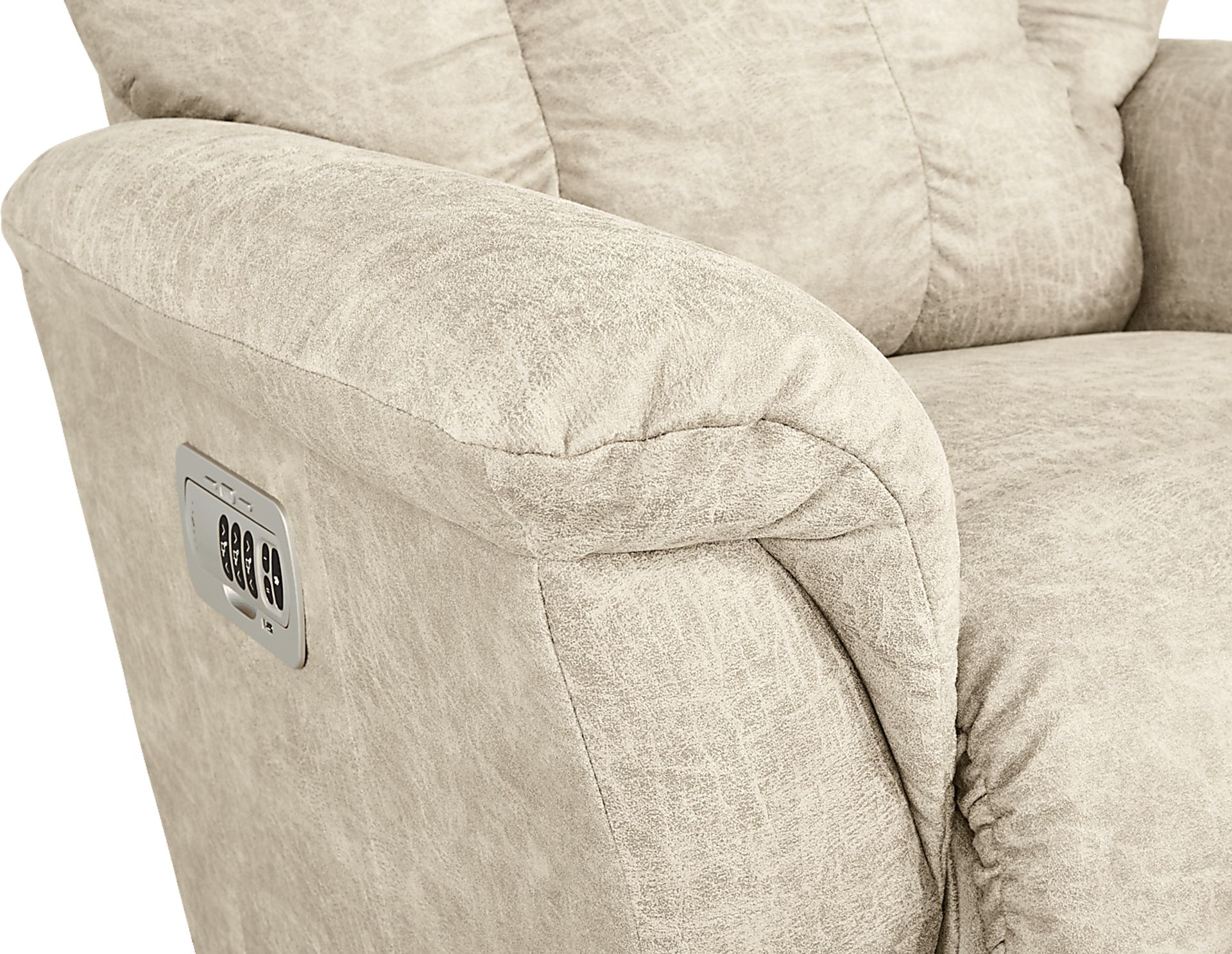 La-Z-Boy Jasper III Beige Dual Power Recliner - Image 4