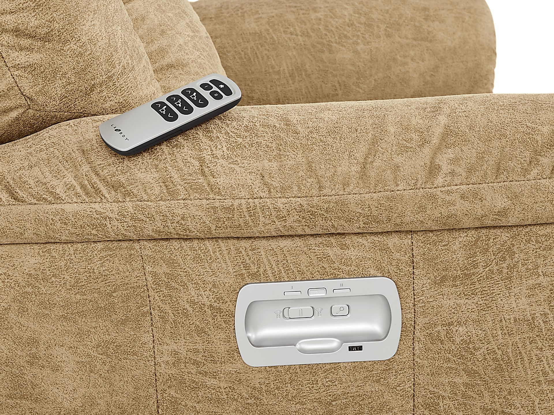 La-Z-Boy Jasper III Brown Dual Power Recliner - Image 6