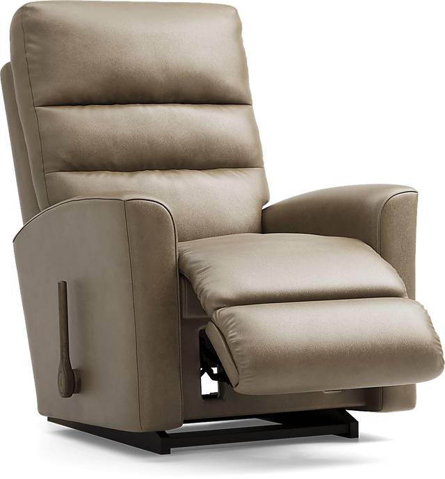 La-Z-Boy Liam II Beige Leather Rocker Recliner - Thumbnail - Image 1